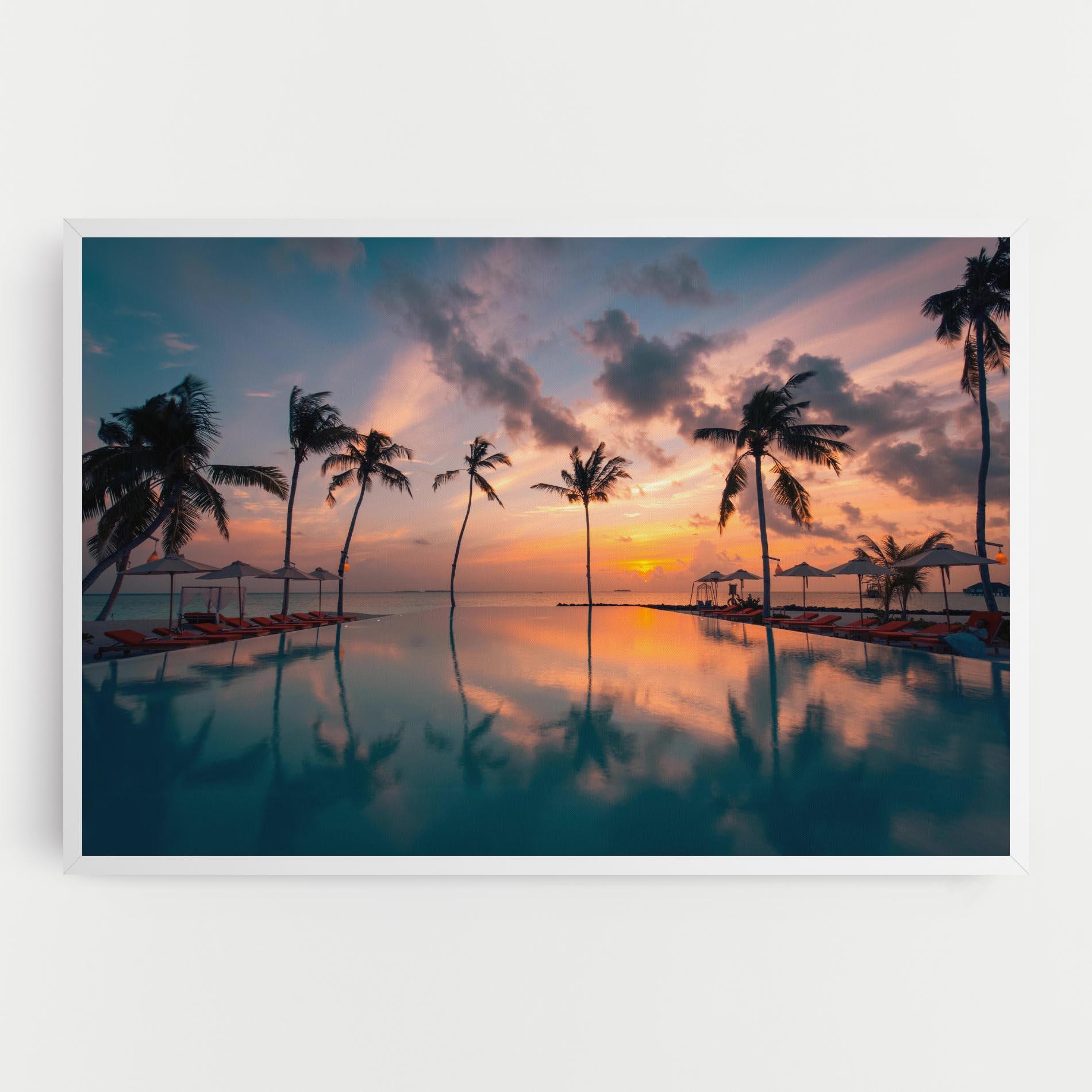Картина на платно Tropical Beach mockup 0