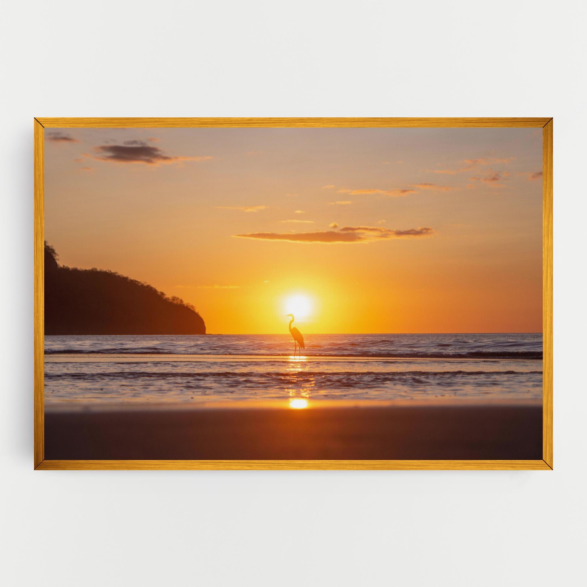 Картина на платно Sunset Bird Silhouette mockup 0