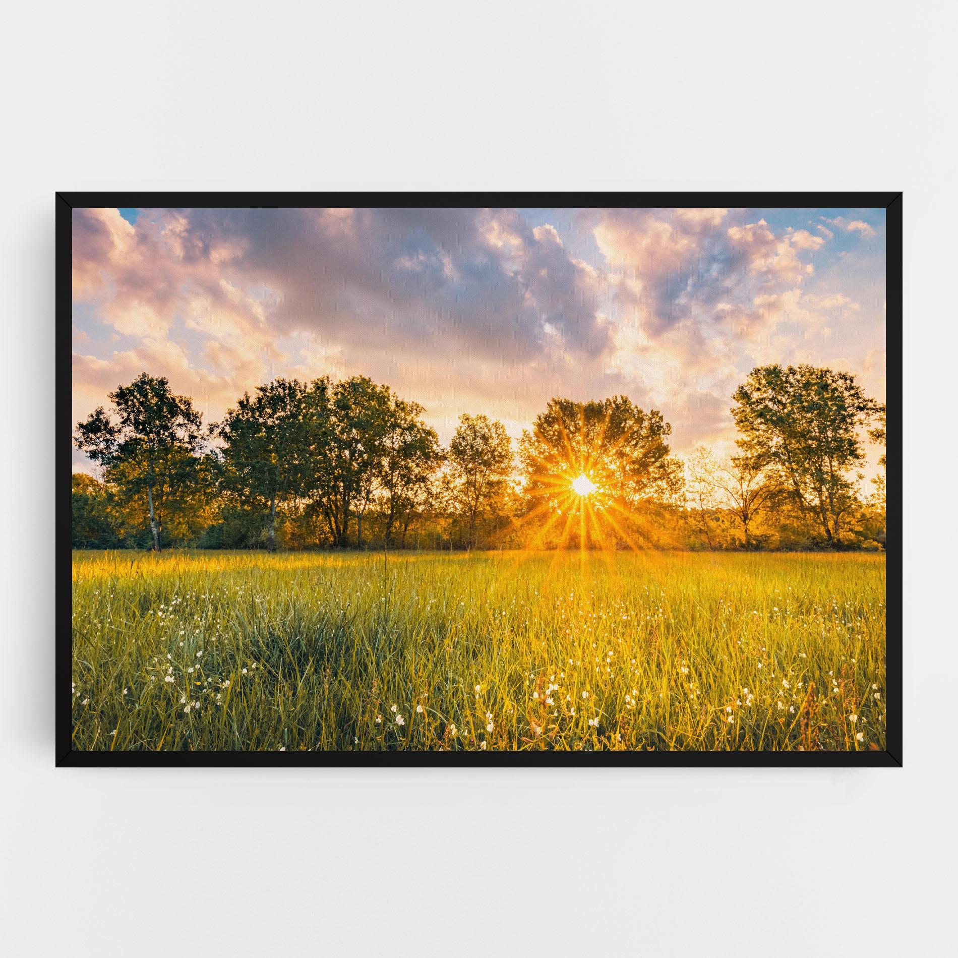 Картина на платно Blossoming Meadow mockup 0