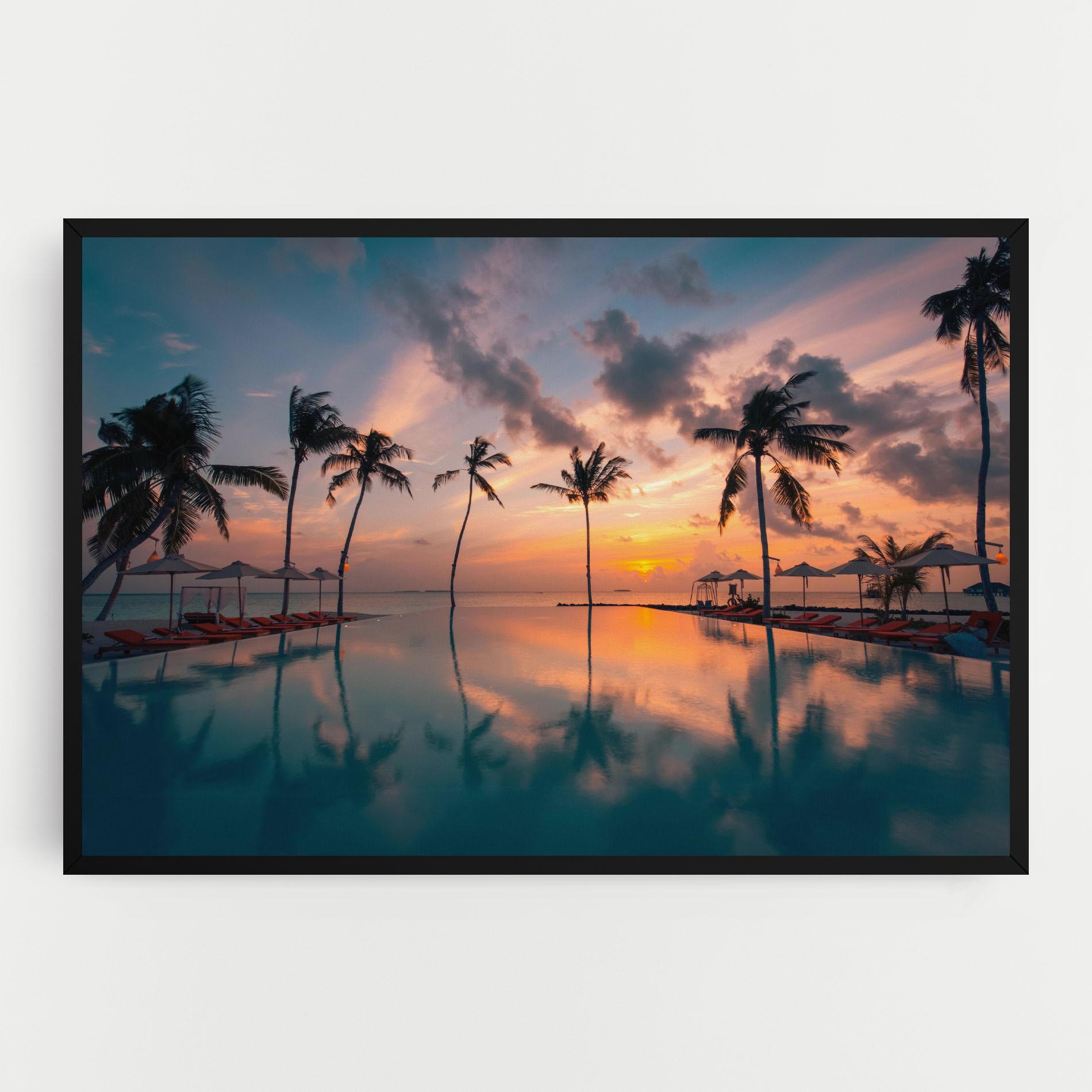 Картина на платно Tropical Beach mockup 0