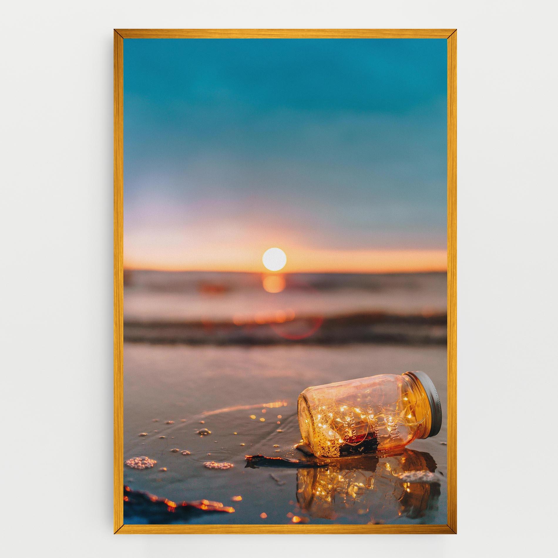 Картина на платно Jar With Lights mockup 0