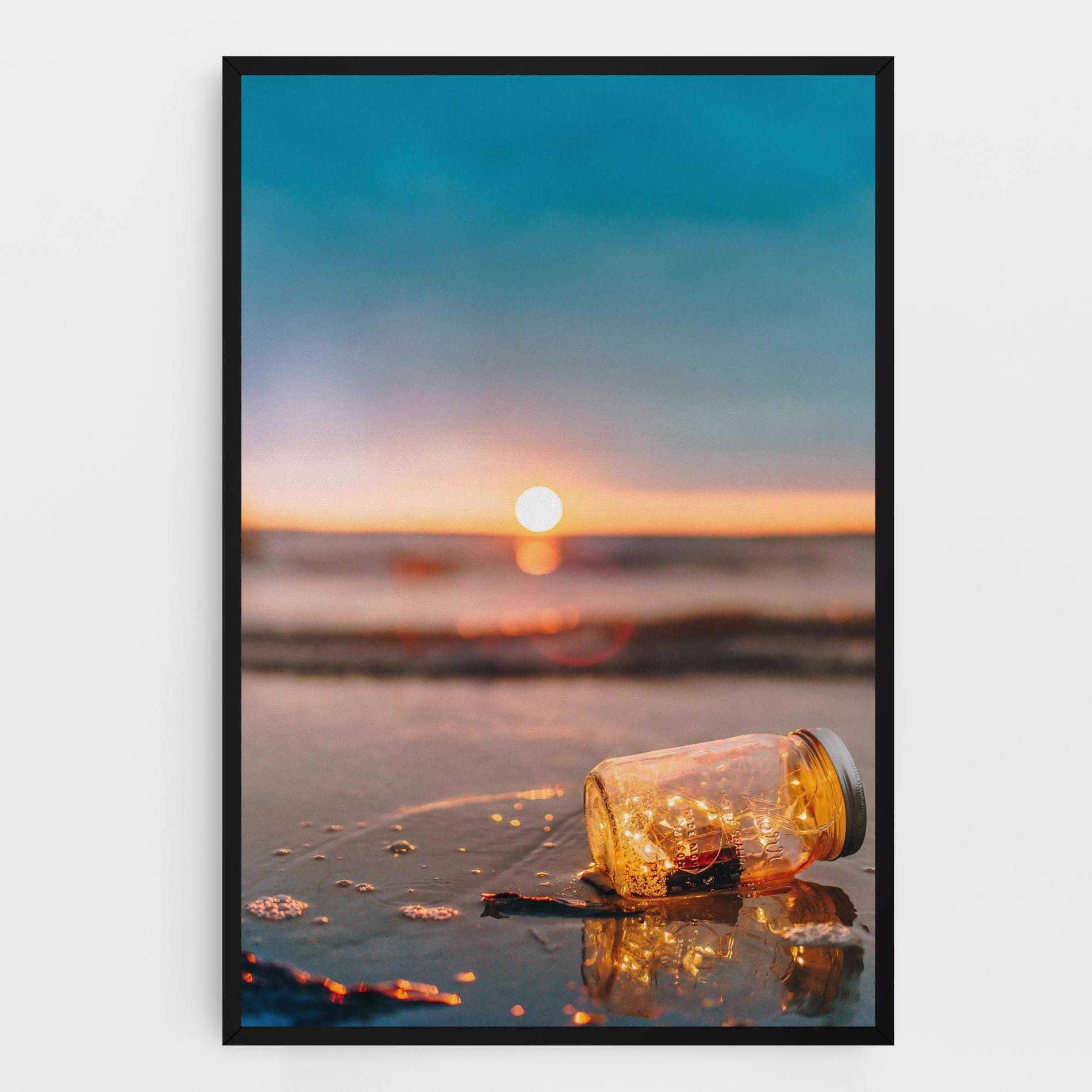 Картина на платно Jar With Lights mockup 0