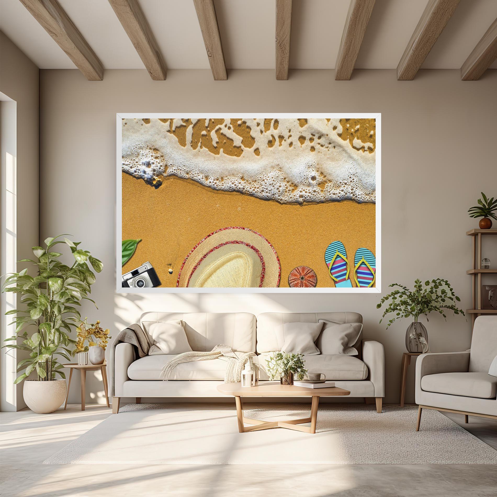 Картина на платно Beach Accessories mockup 6