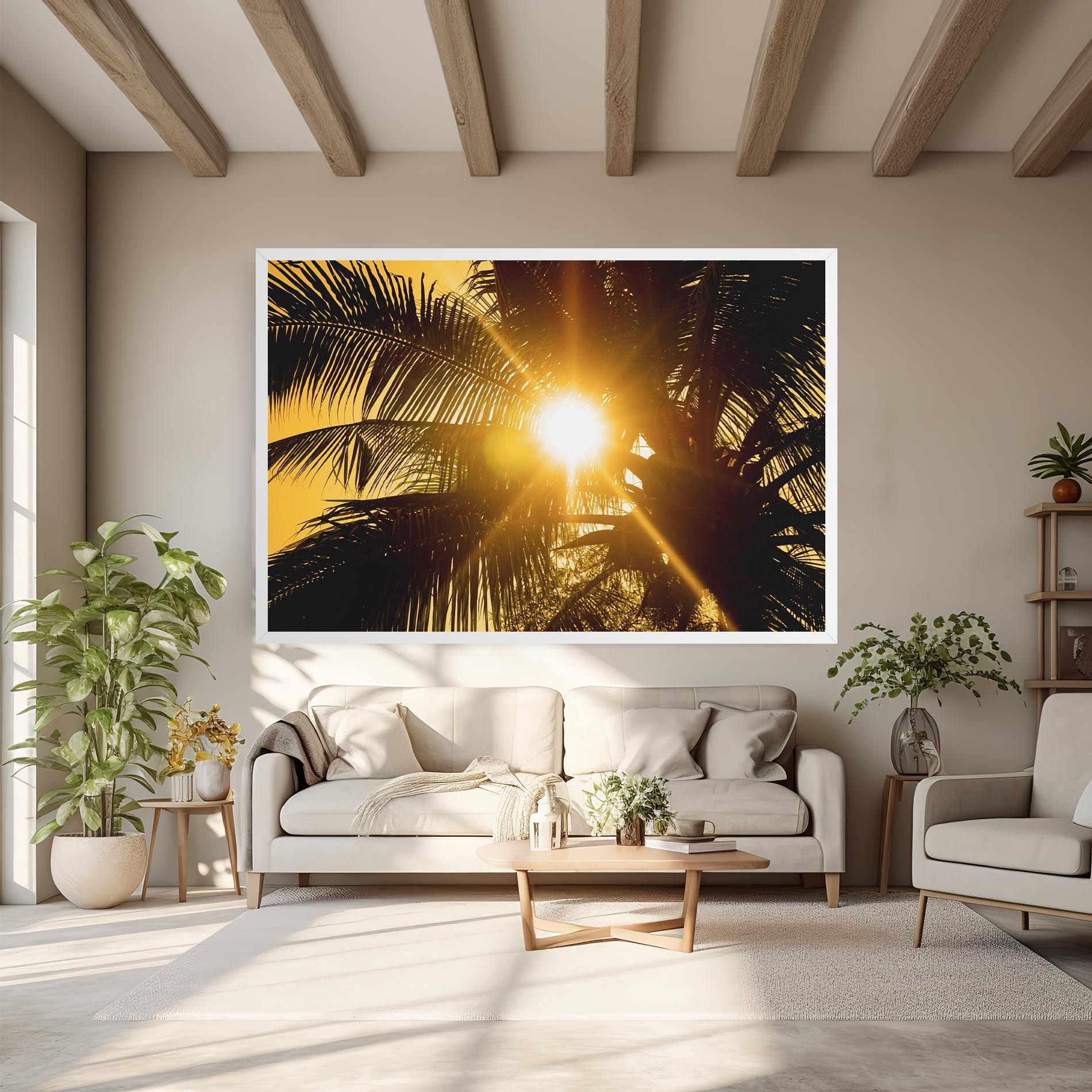 Palm Trees Sun mockup 6