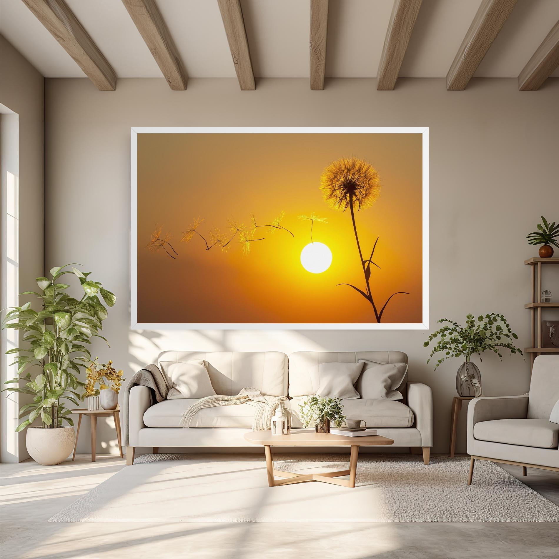 Картина на платно Summer Dandelion mockup 6