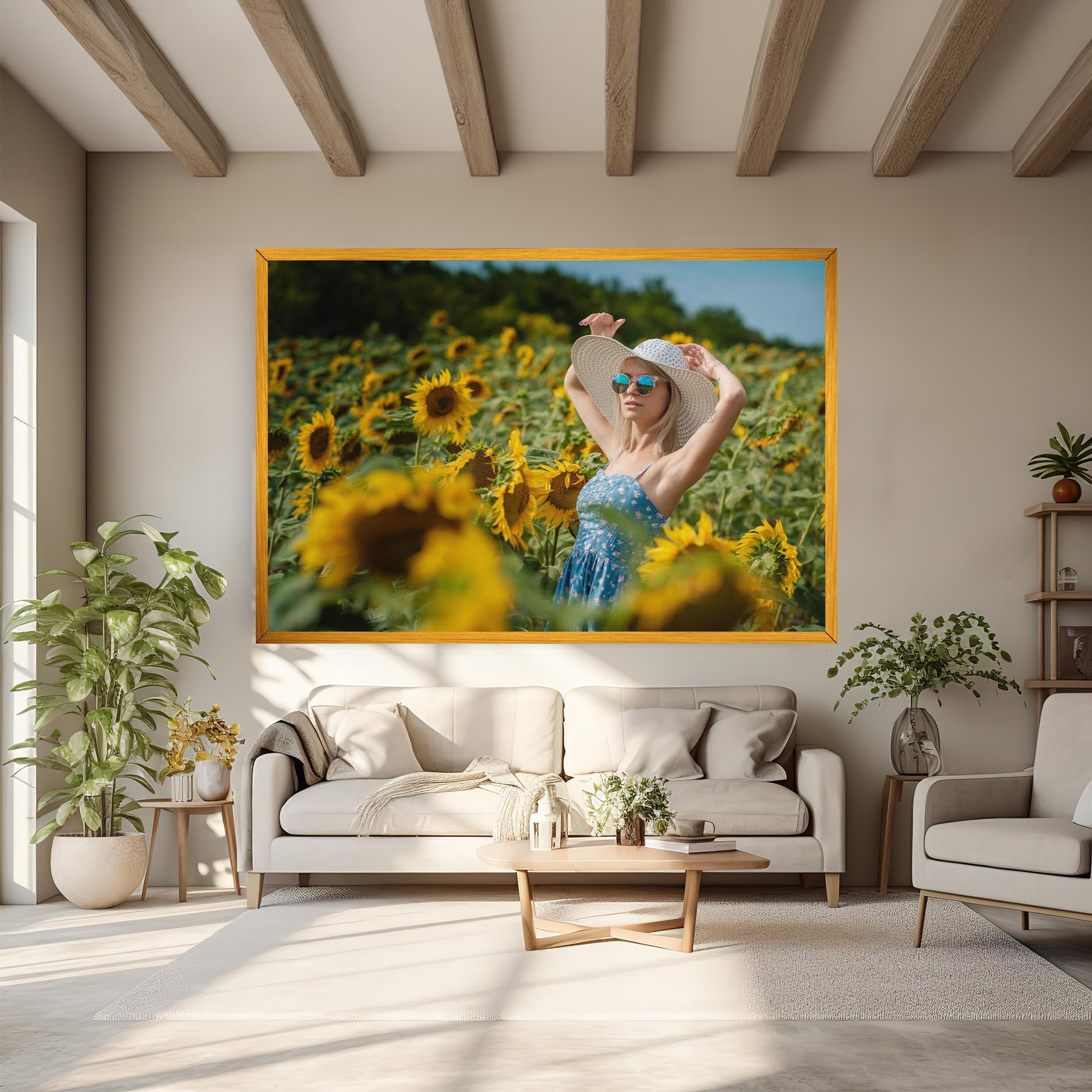 Картина на платно Model Posing mockup 6