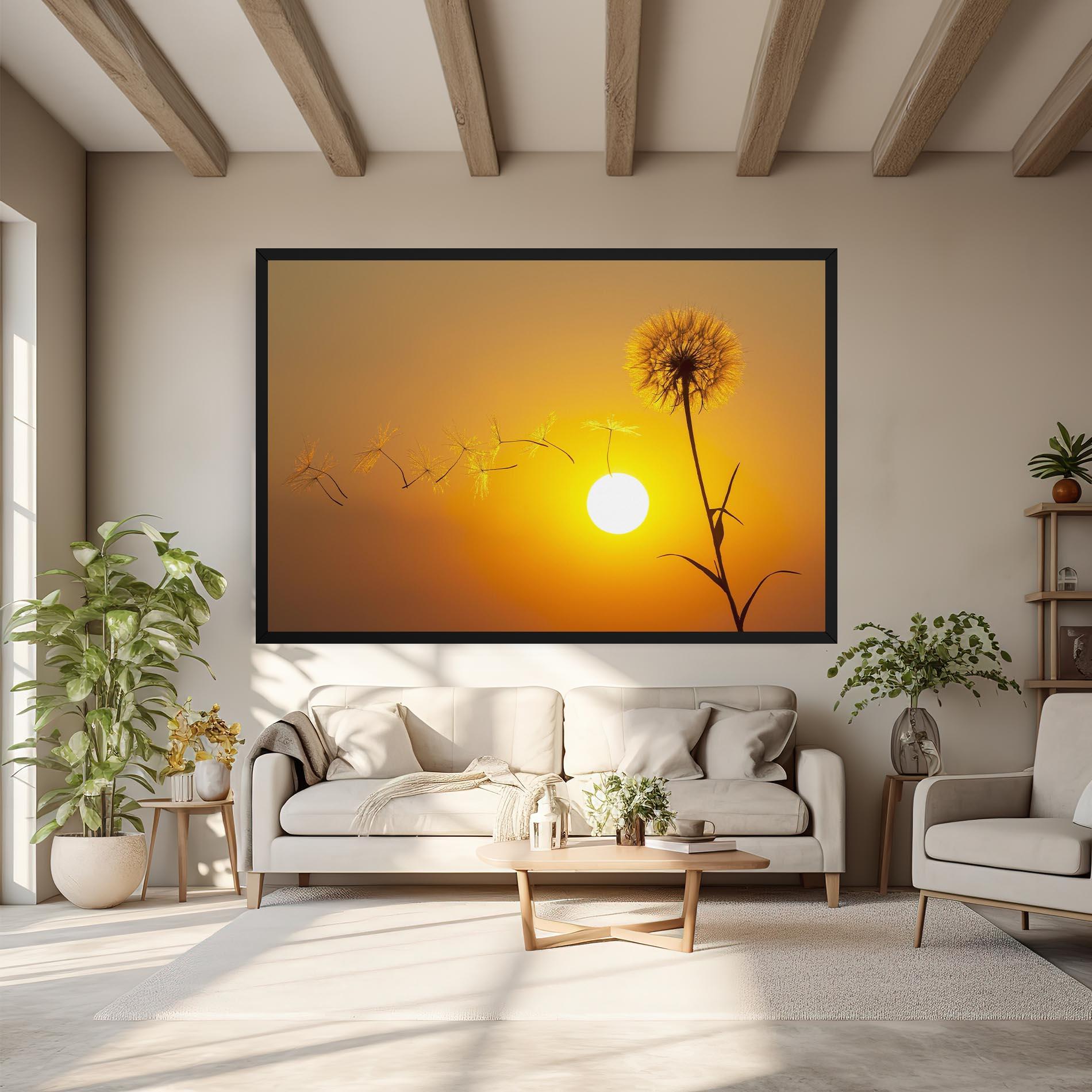 Картина на платно Summer Dandelion mockup 6