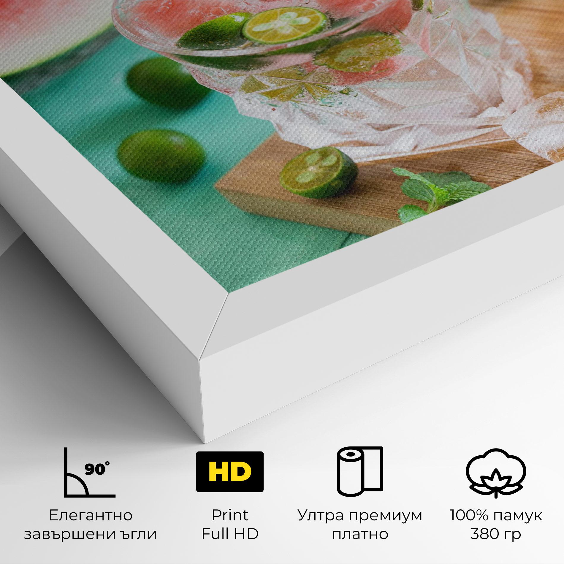 Картина на платно Summer Drink mockup 4