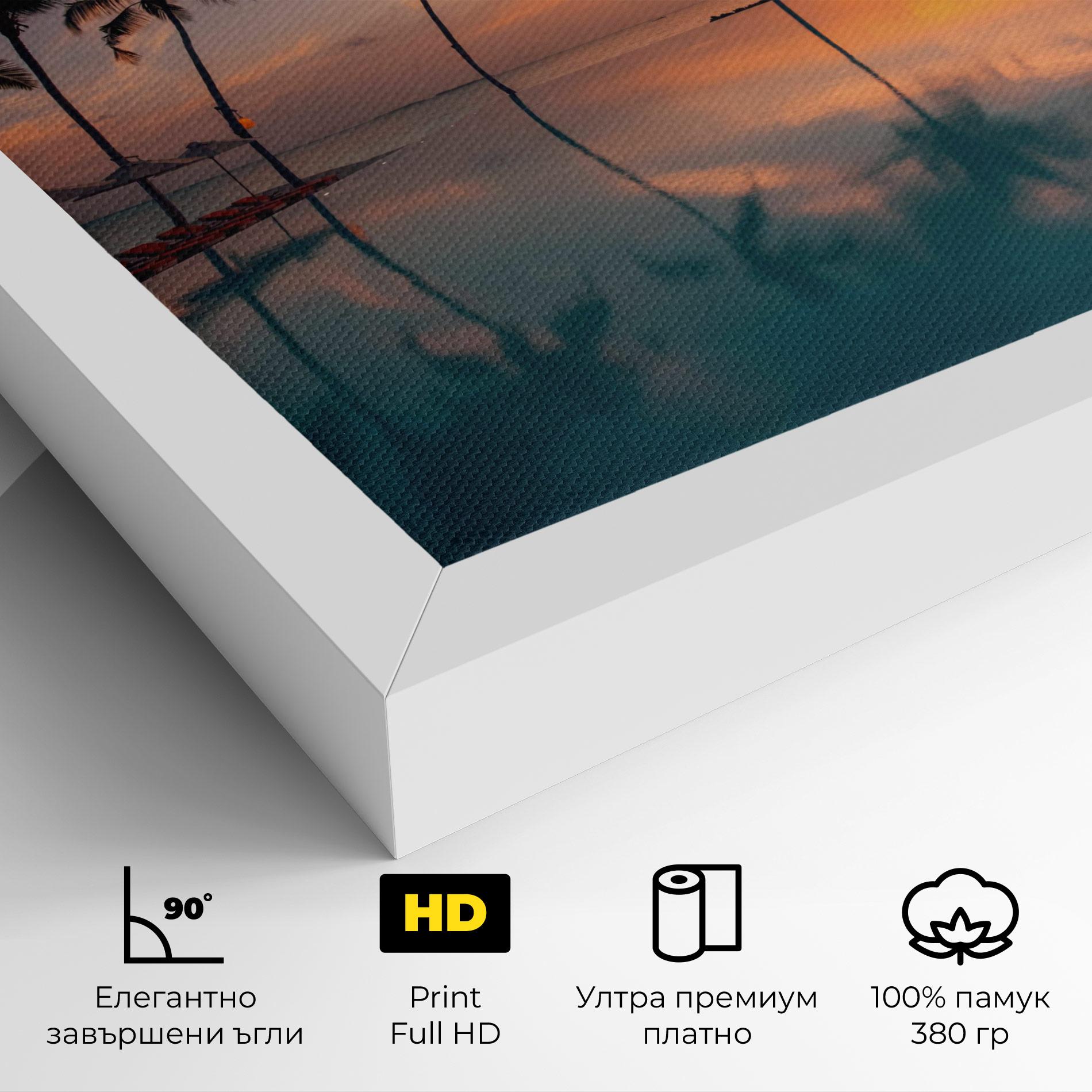 Картина на платно Tropical Beach mockup 4