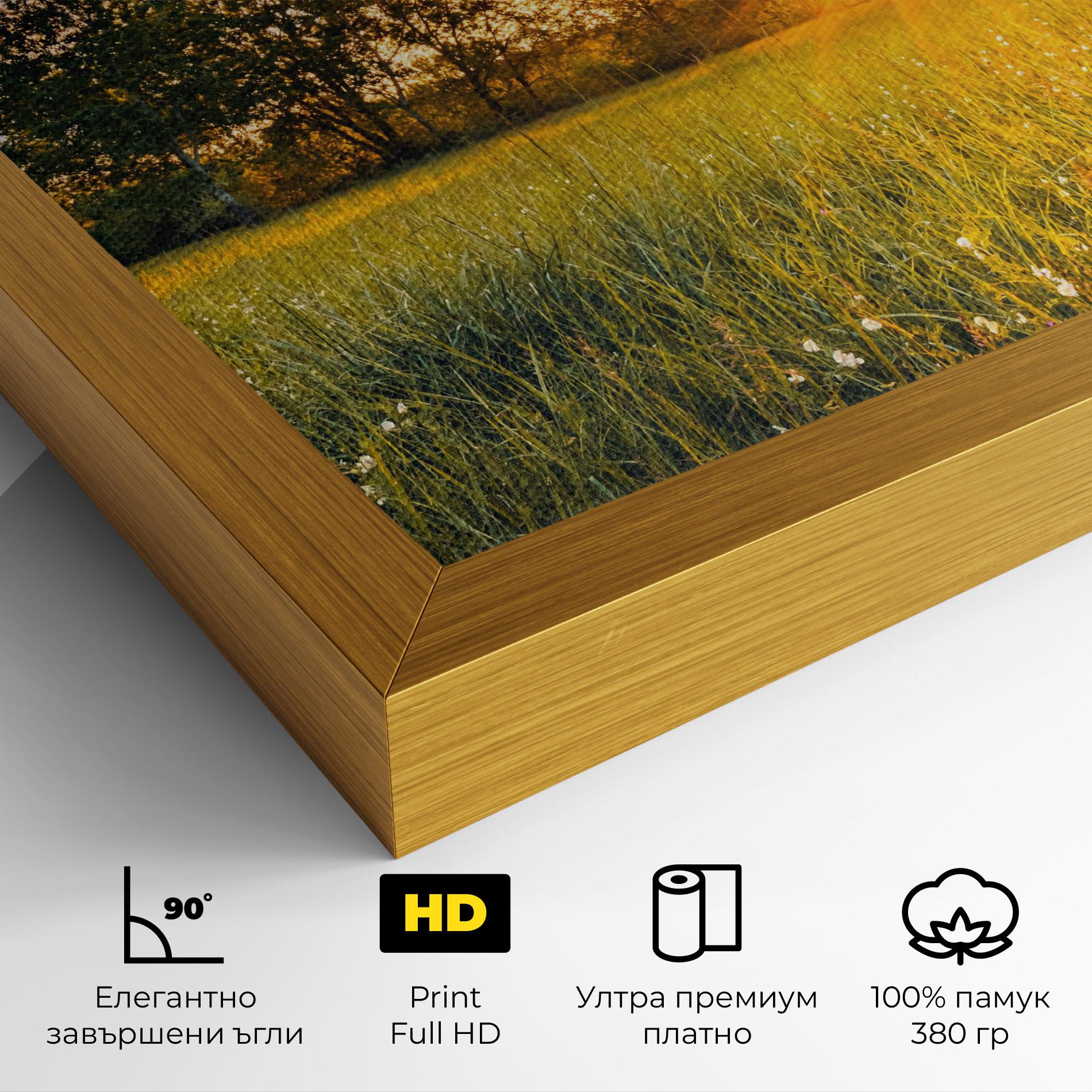Картина на платно Blossoming Meadow mockup 4