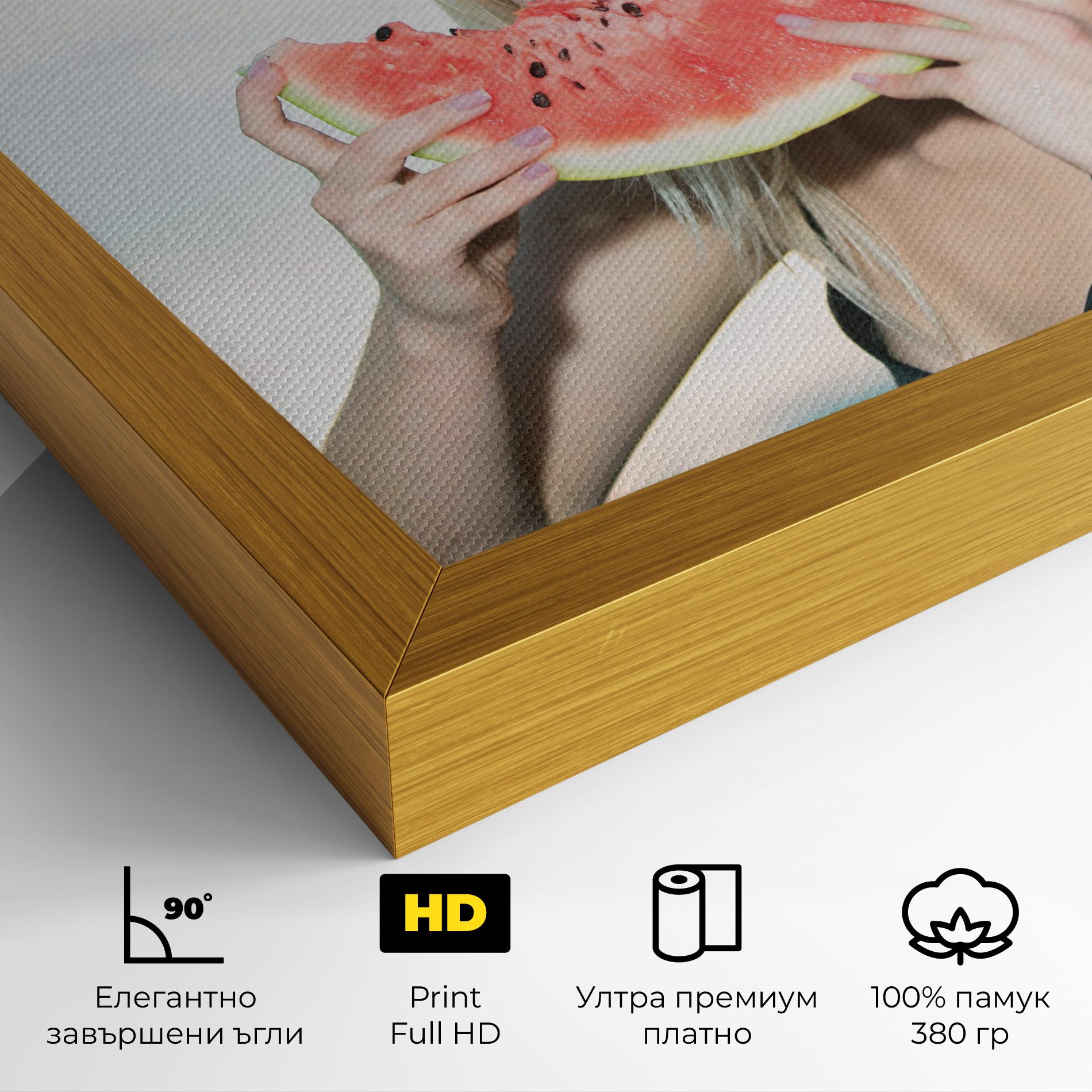 Eating Watermelon mockup 4