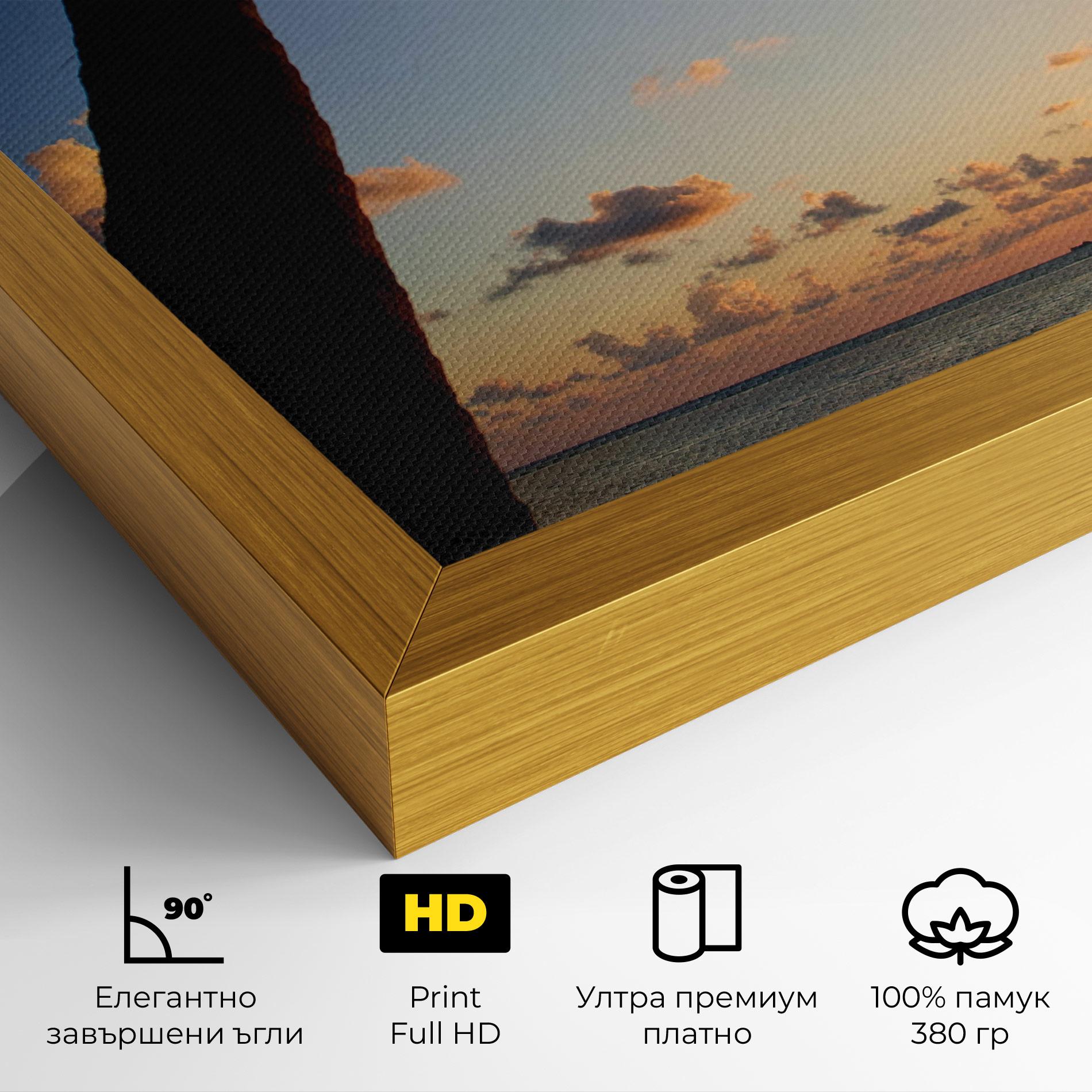 Картина на платно Palm Tree Silhouette mockup 4