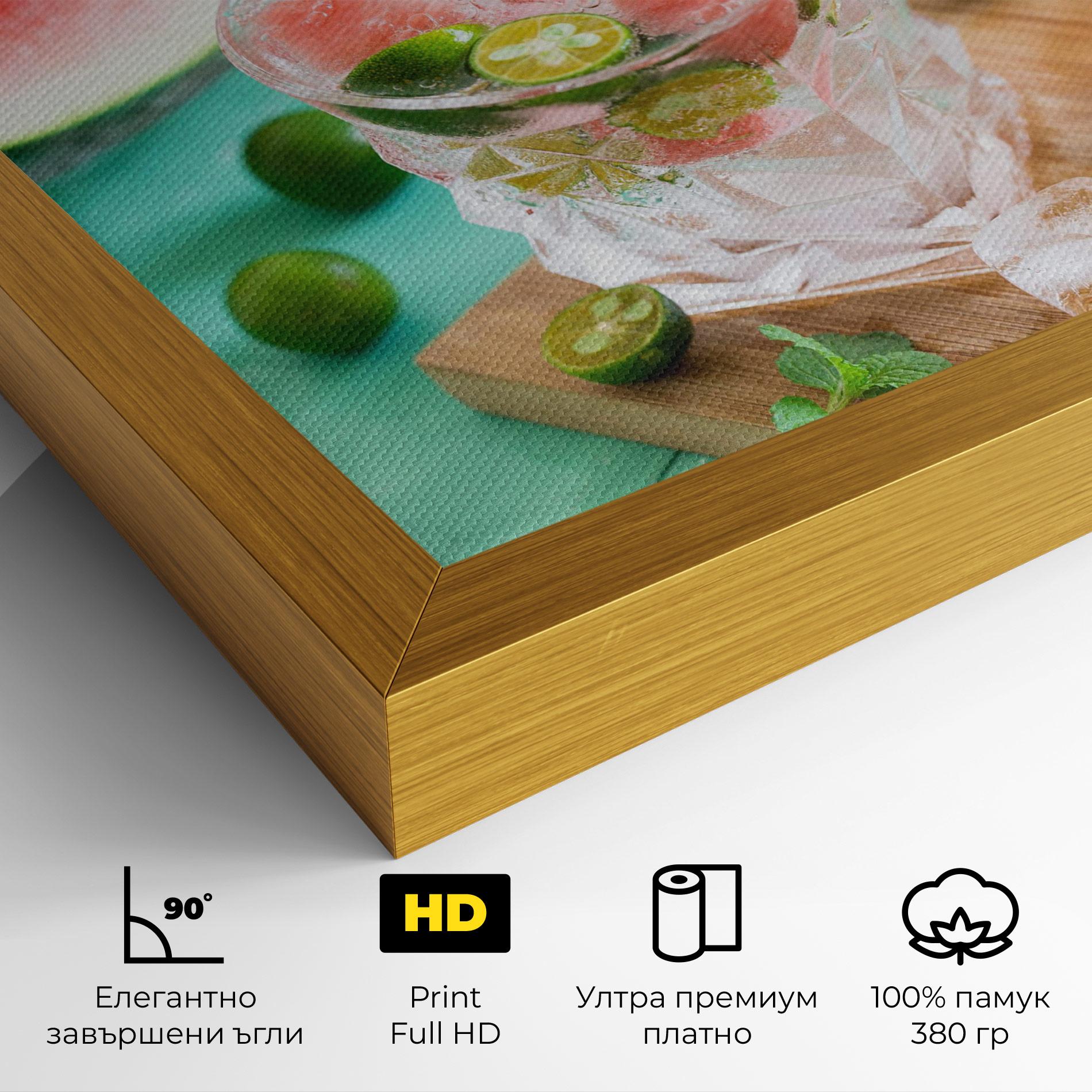 Картина на платно Summer Drink mockup 4
