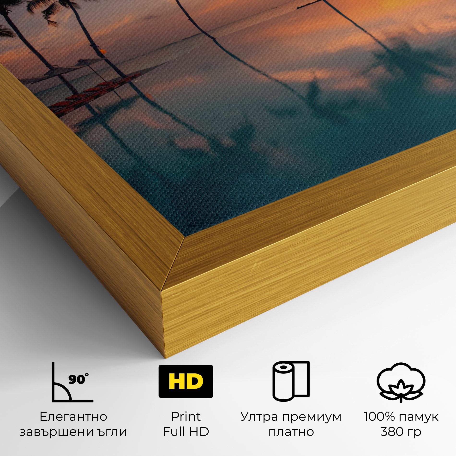 Картина на платно Tropical Beach mockup 4