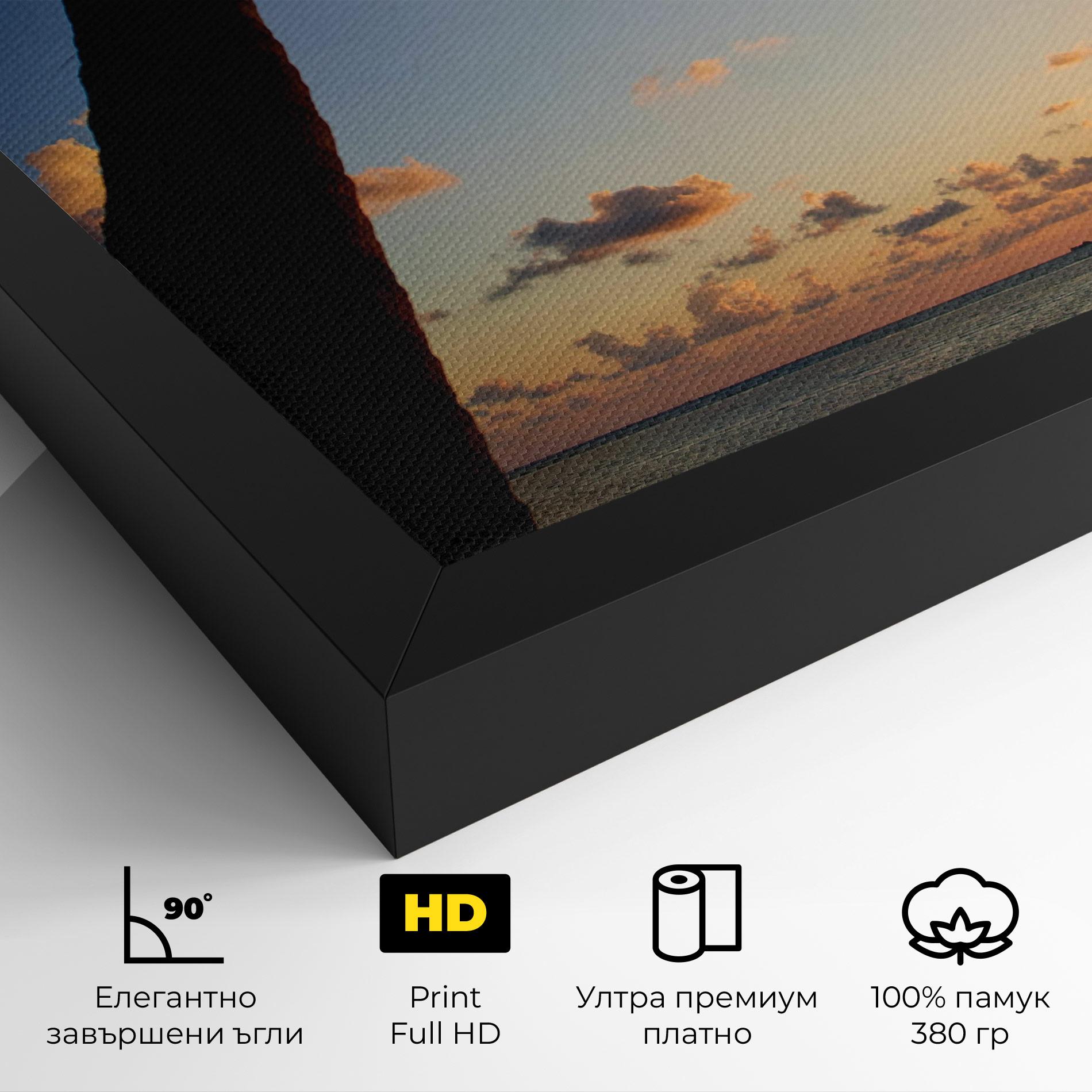 Картина на платно Palm Tree Silhouette mockup 4