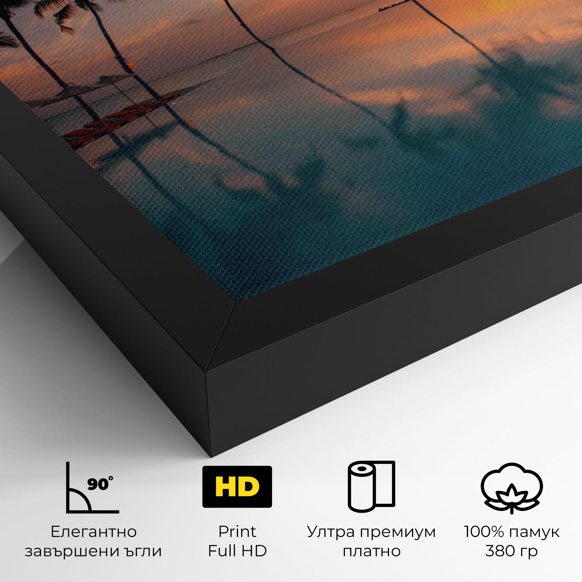 Картина на платно Tropical Beach mockup 4