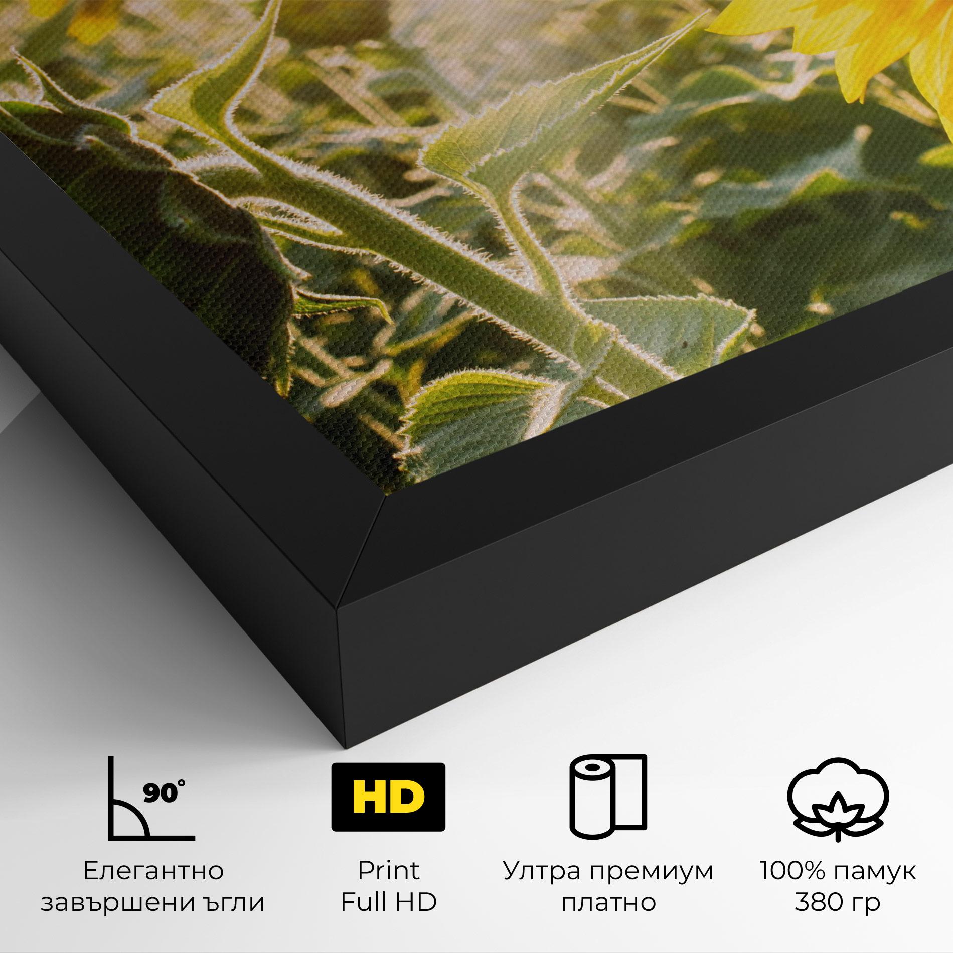 Картина на платно Yellow Sun Flower mockup 4