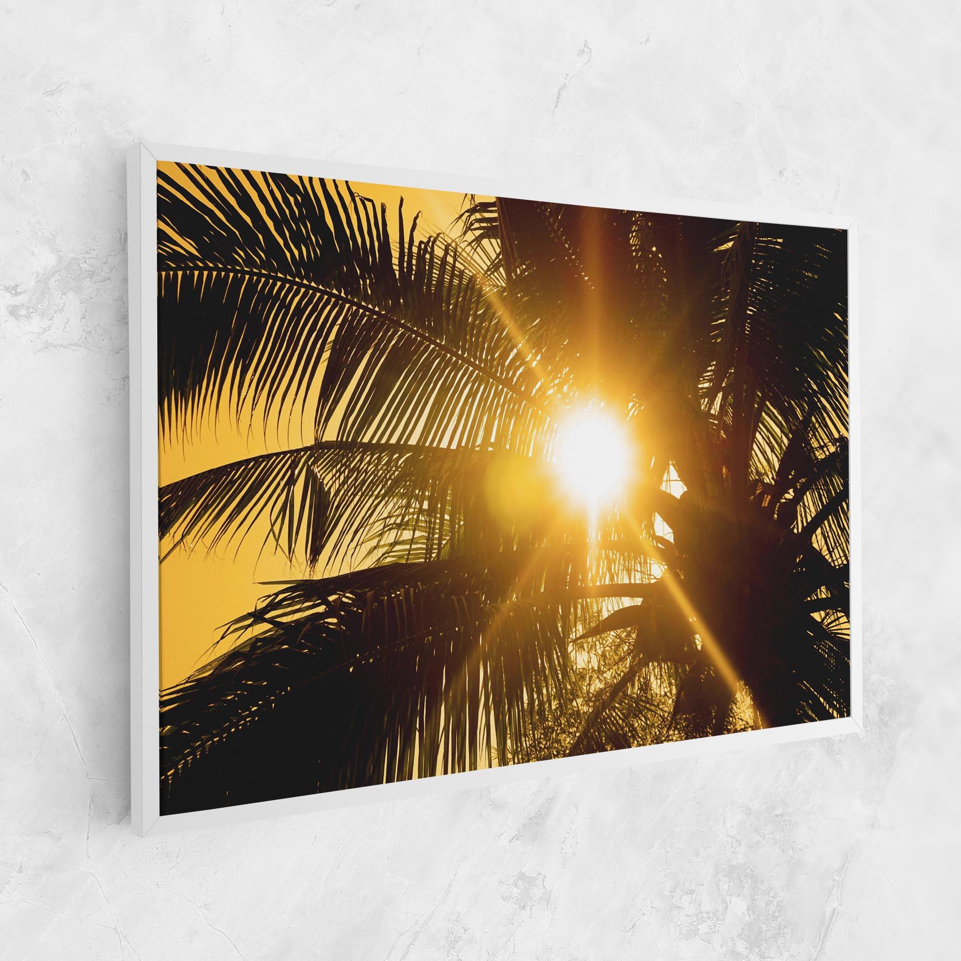 Картина на платно Palm Trees Sun mockup 1