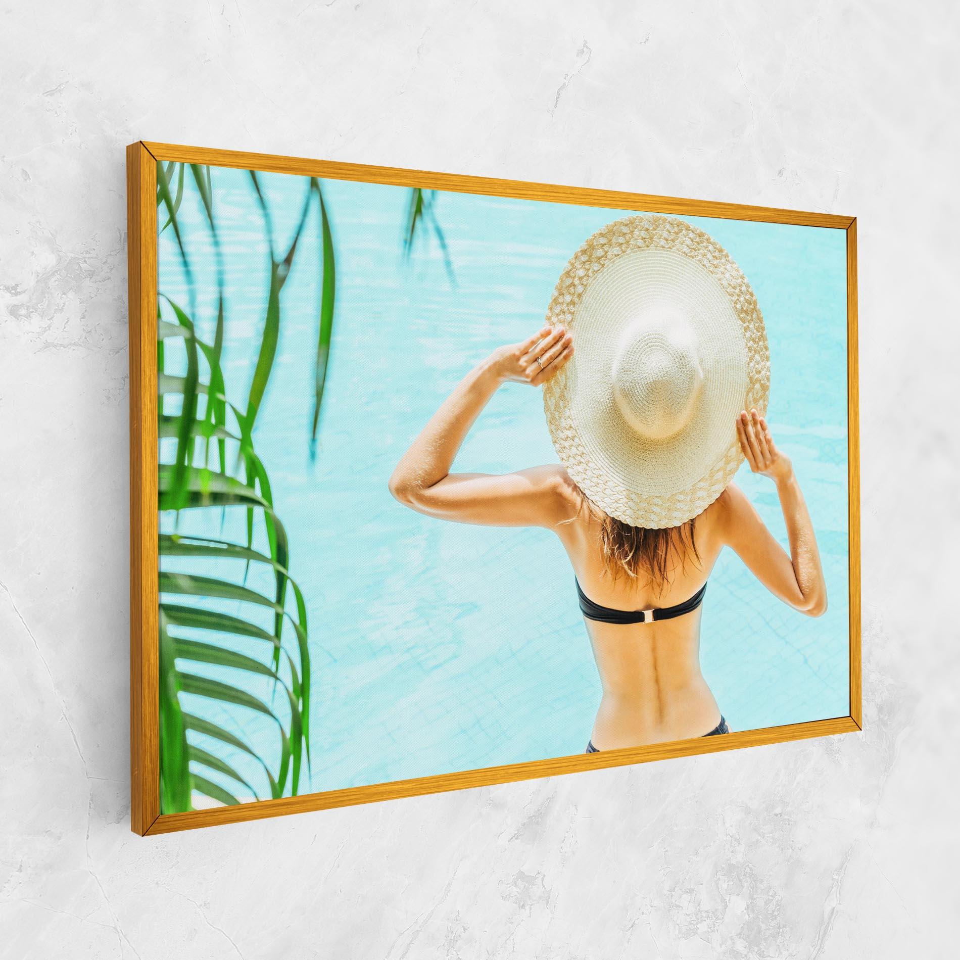 Картина на платно Enjoying Swimming Pool mockup 1