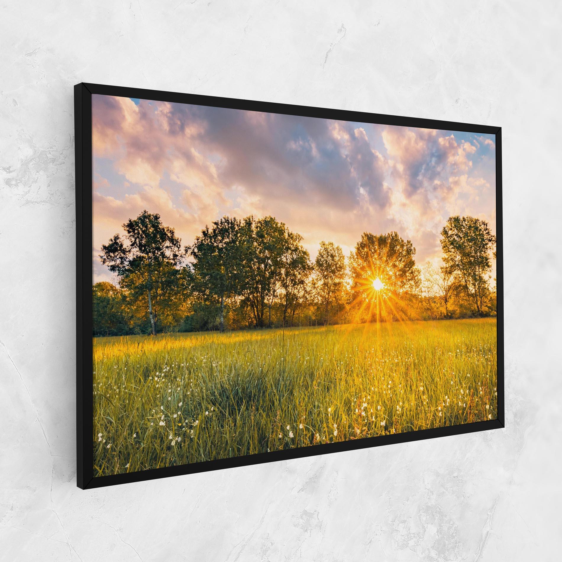 Картина на платно Blossoming Meadow mockup 1