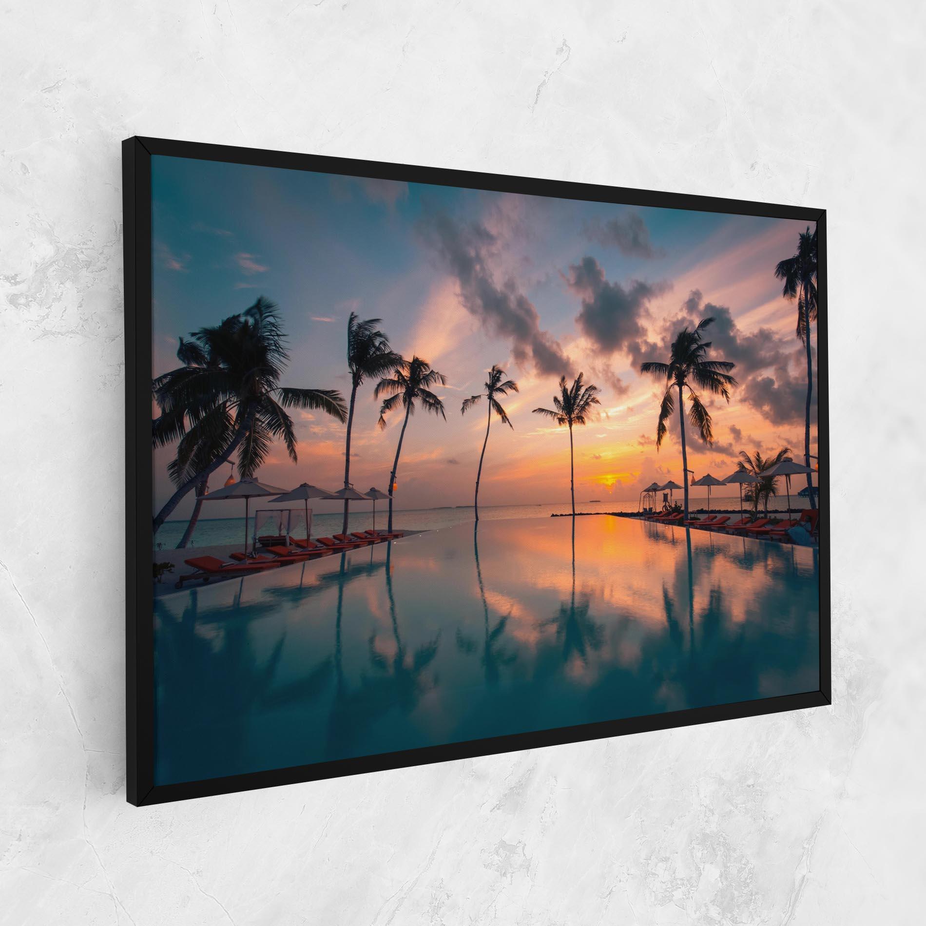 Картина на платно Tropical Beach mockup 1