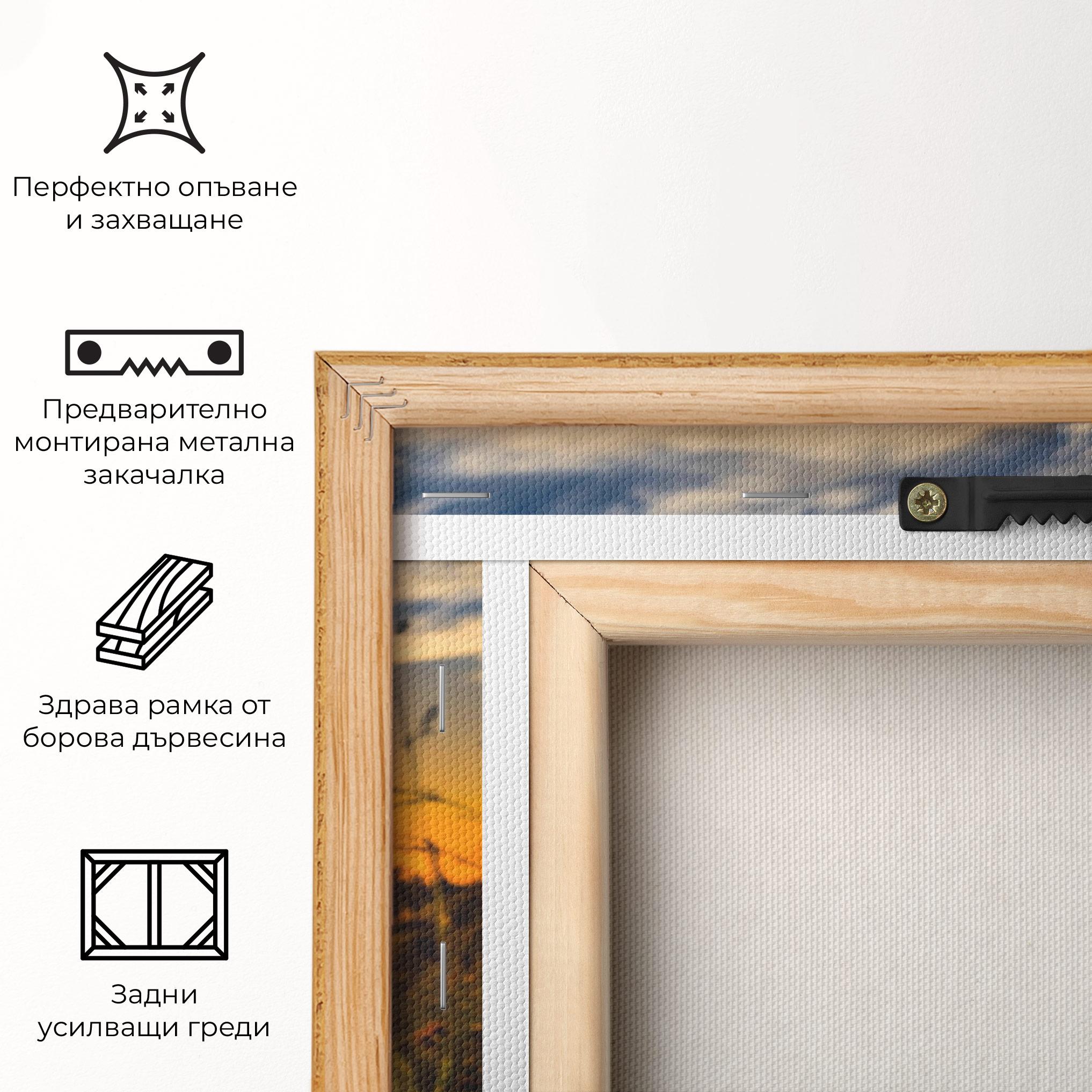 Картина на платно Wheat Sunset mockup 5