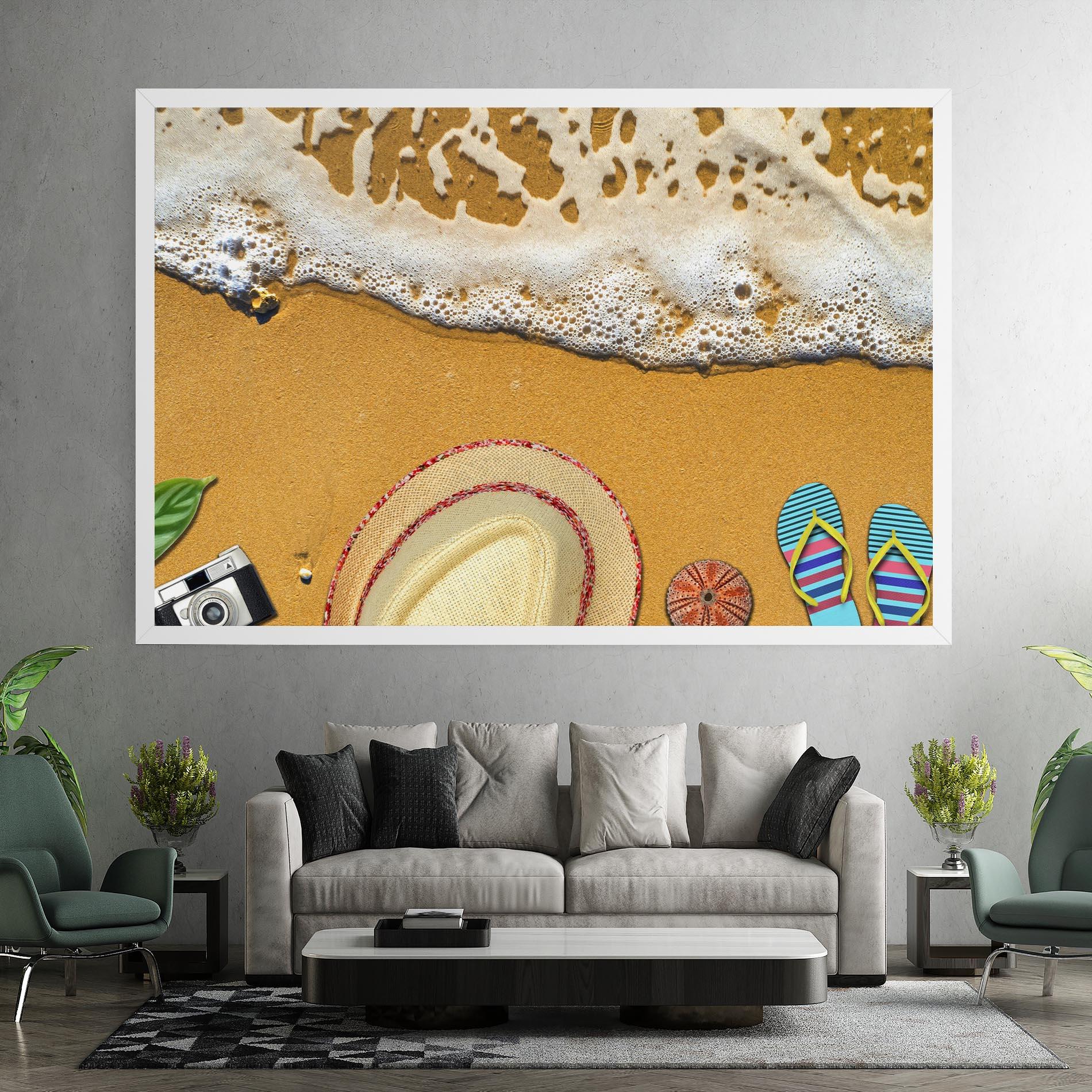 Картина на платно Beach Accessories mockup 7