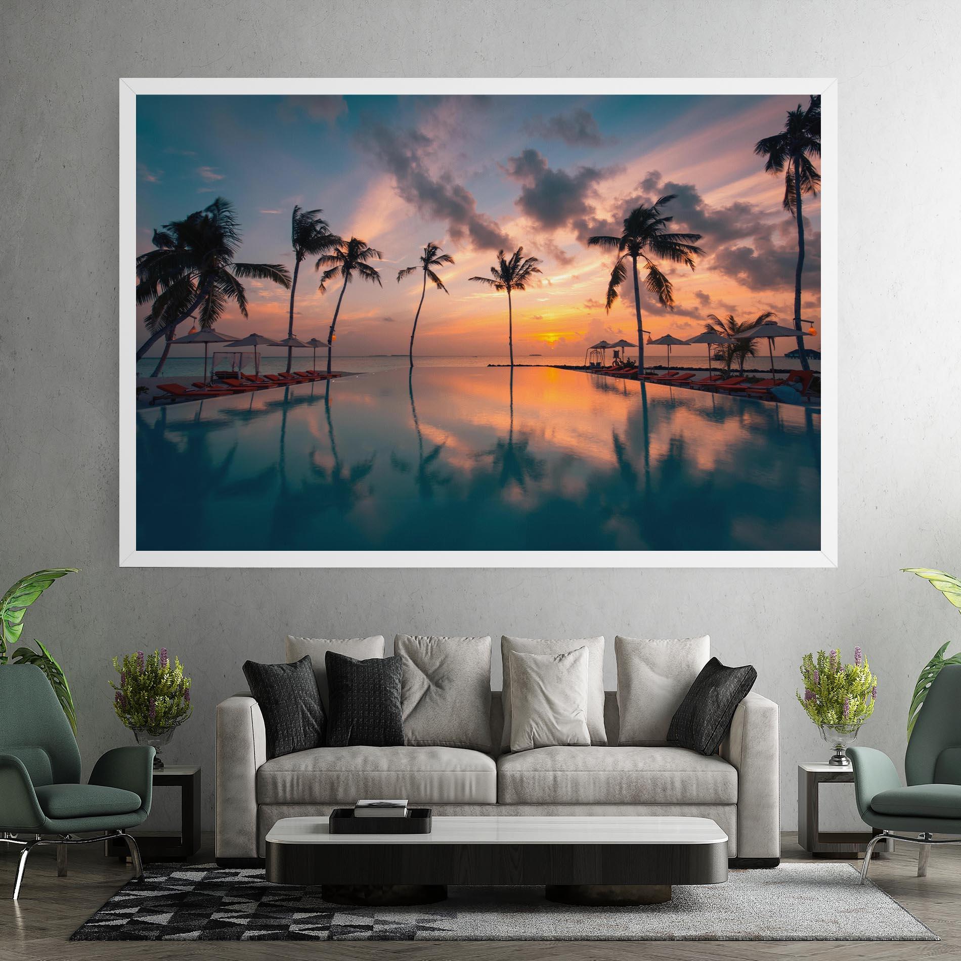 Картина на платно Tropical Beach mockup 7
