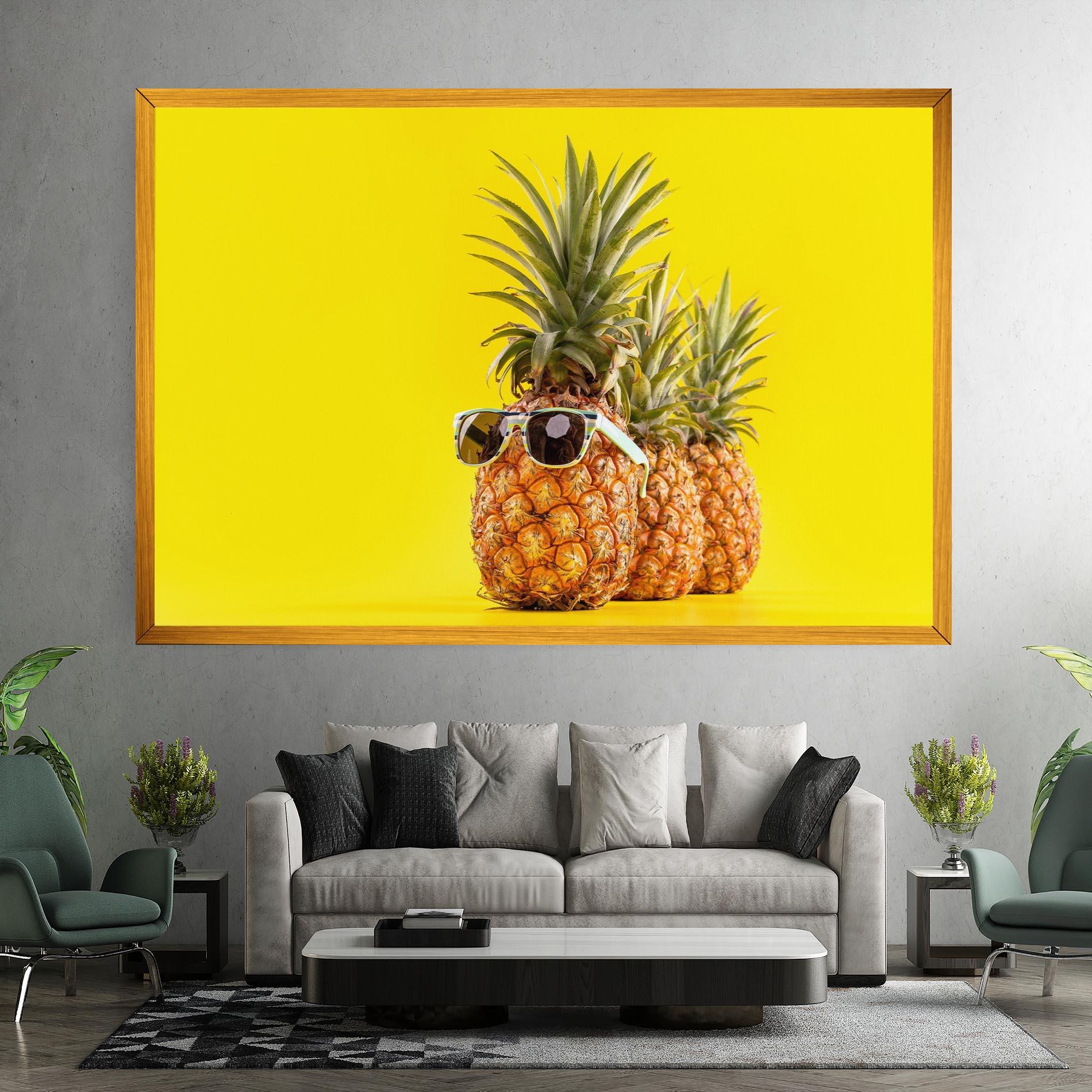 Картина на платно Pineapple Looking Up mockup 7