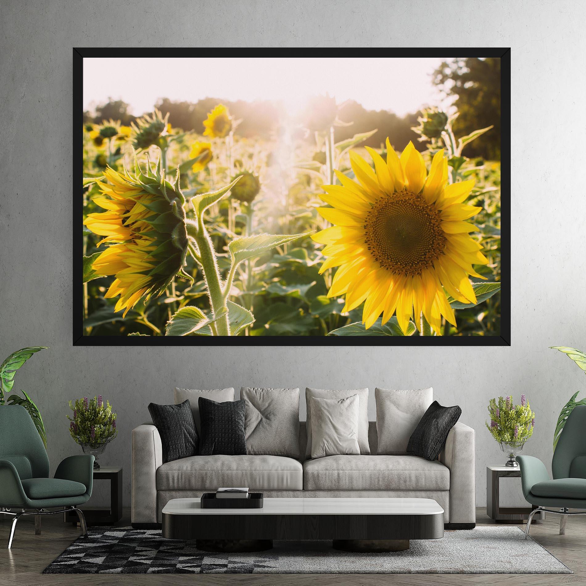 Картина на платно Yellow Sun Flower mockup 7