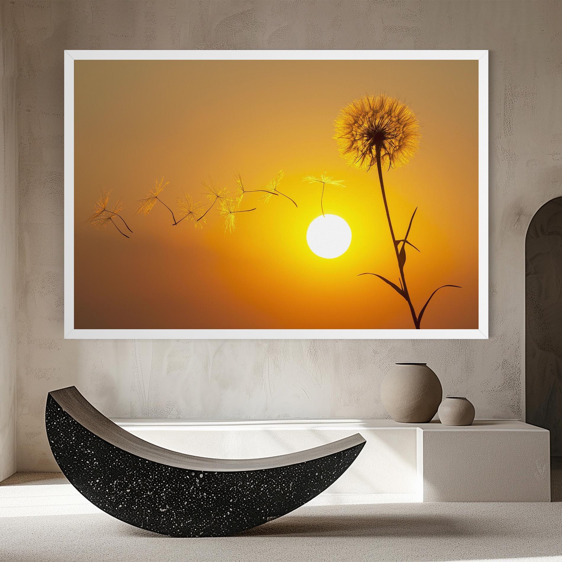 Картина на платно Summer Dandelion mockup 8