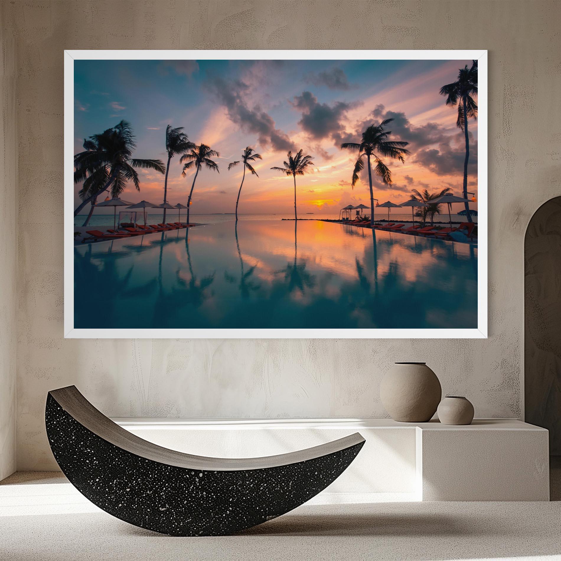 Картина на платно Tropical Beach mockup 8