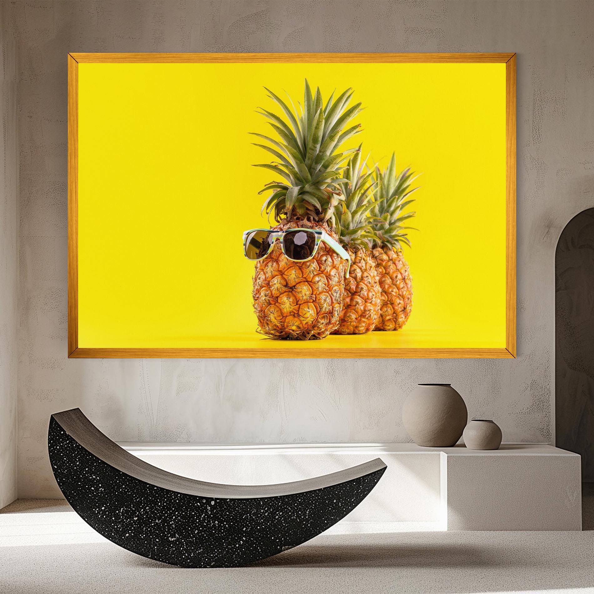 Картина на платно Pineapple Looking Up mockup 8