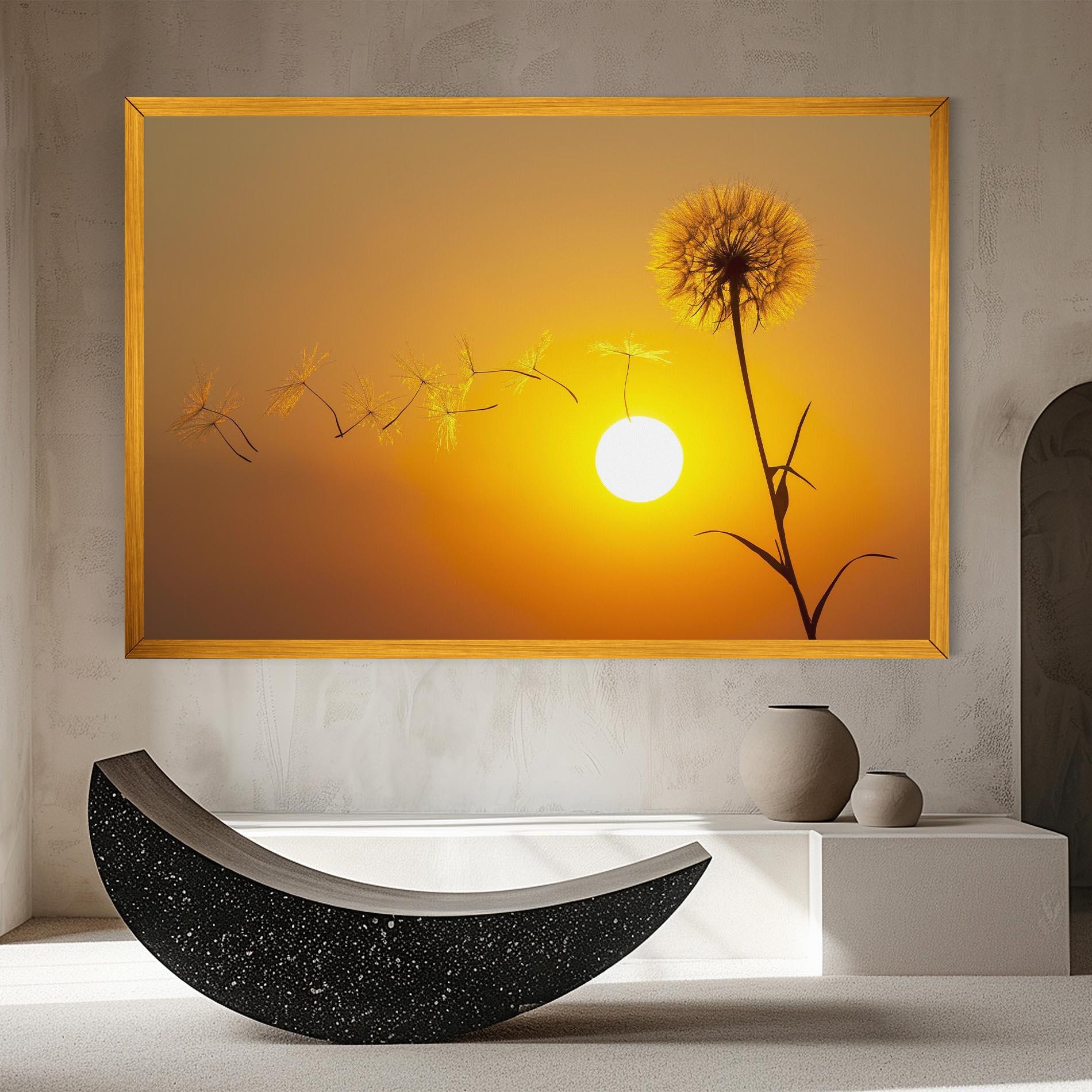 Картина на платно Summer Dandelion mockup 8