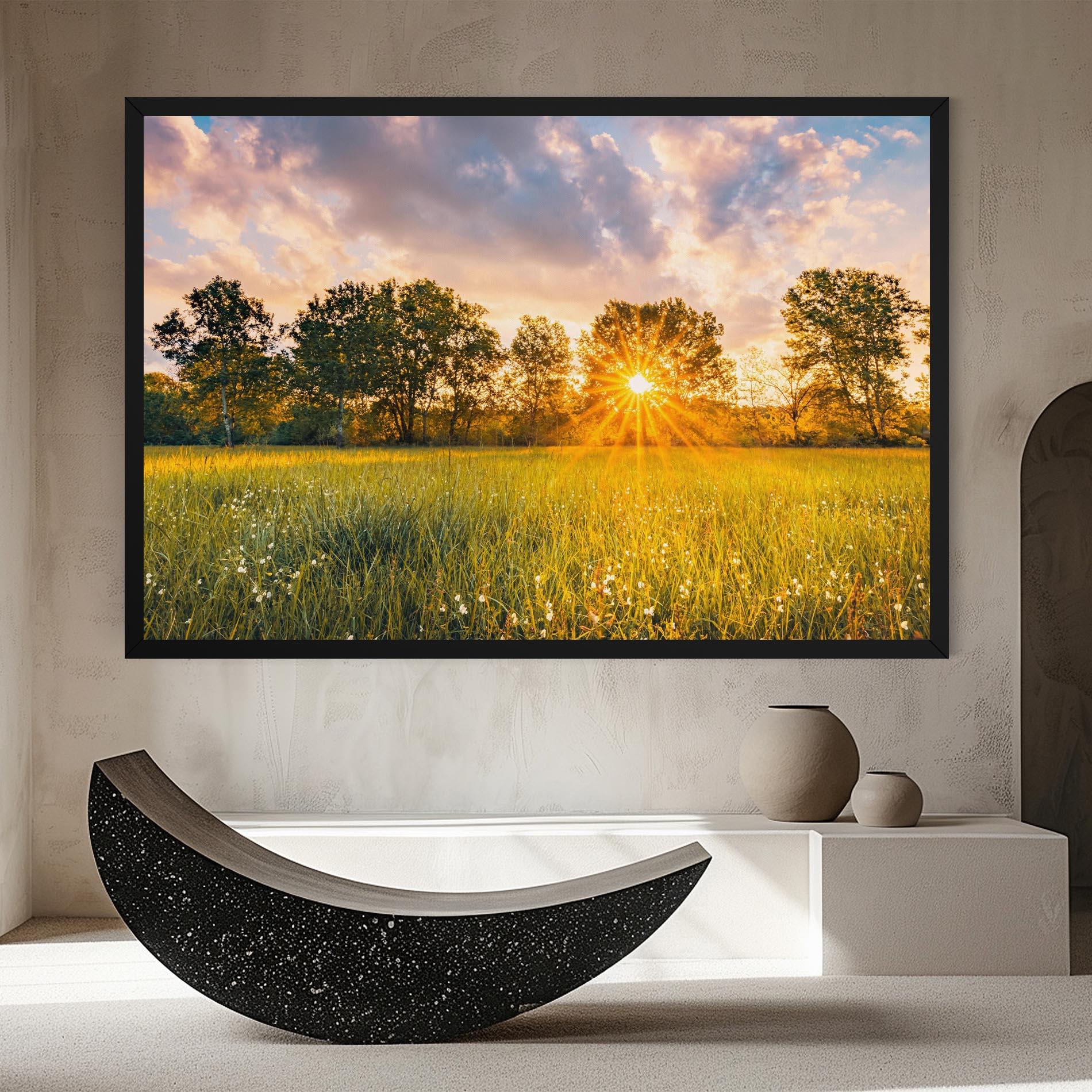 Картина на платно Blossoming Meadow mockup 8