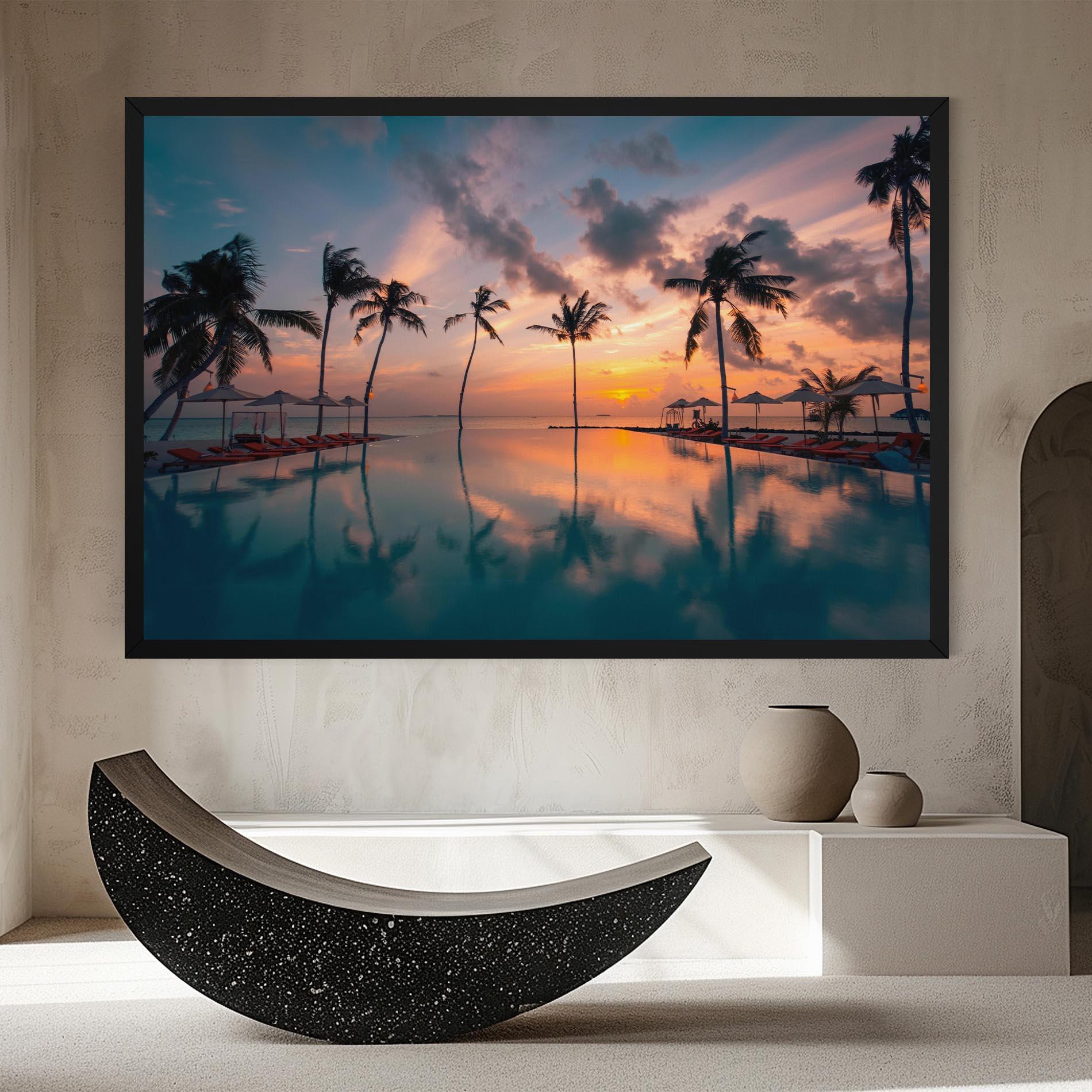 Картина на платно Tropical Beach mockup 8