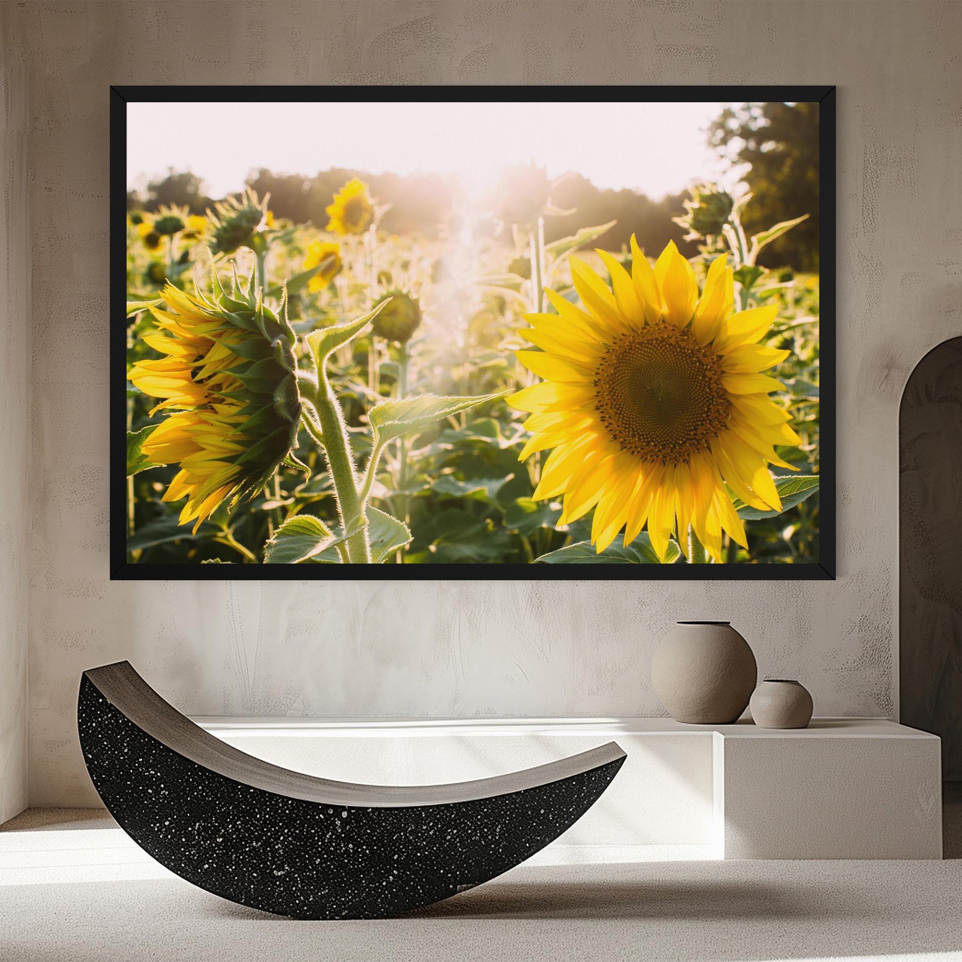 Картина на платно Yellow Sun Flower mockup 8