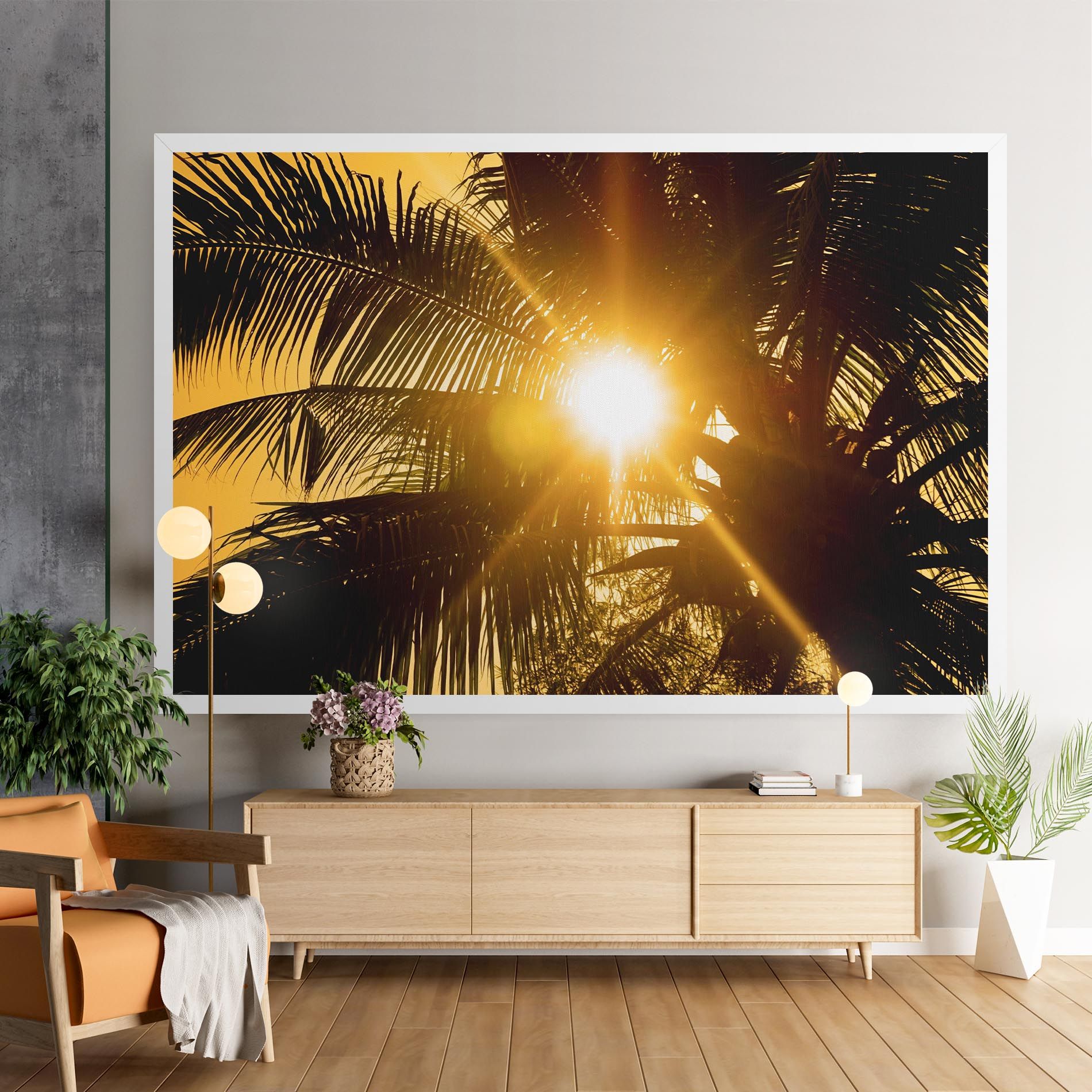 Palm Trees Sun mockup 9