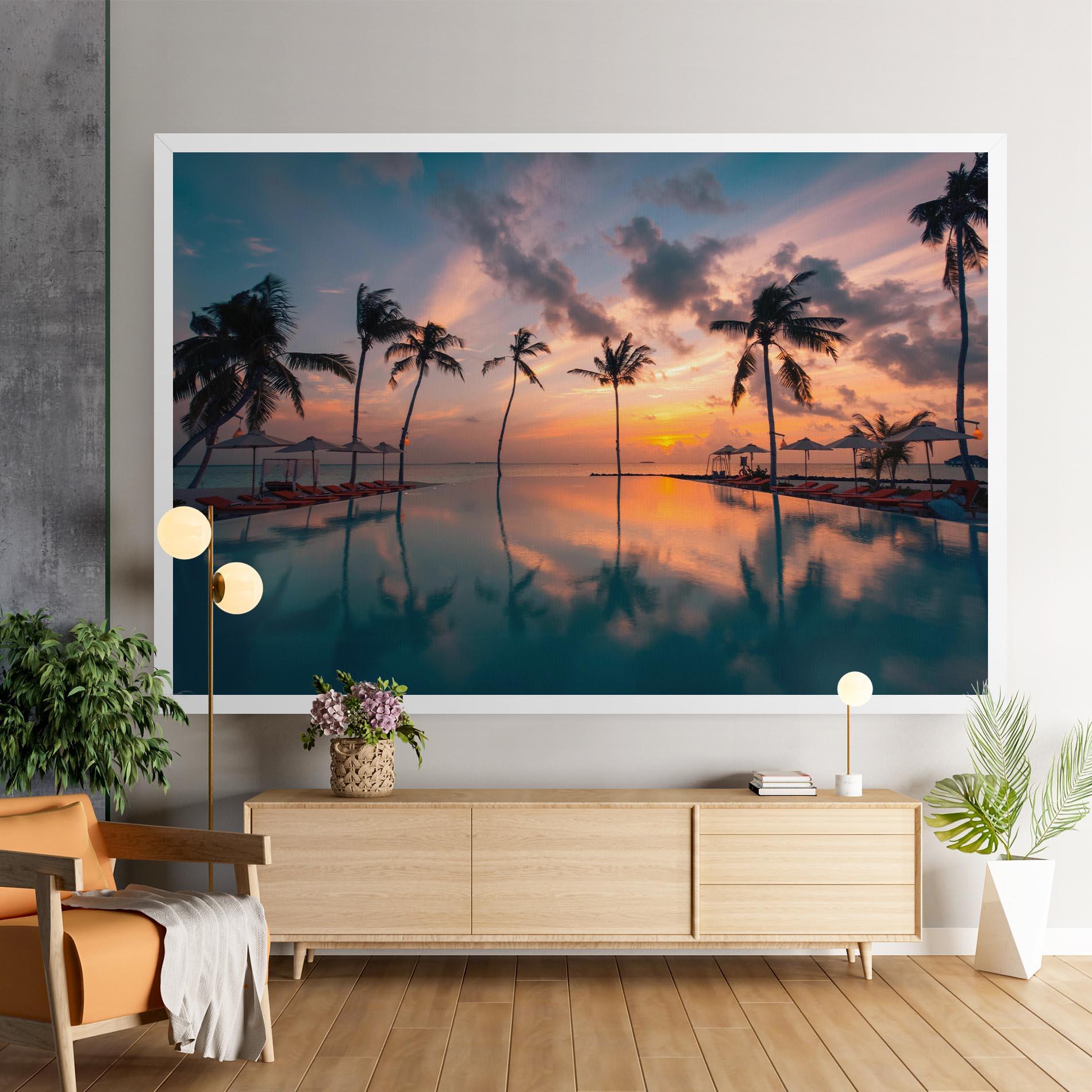 Картина на платно Tropical Beach mockup 9