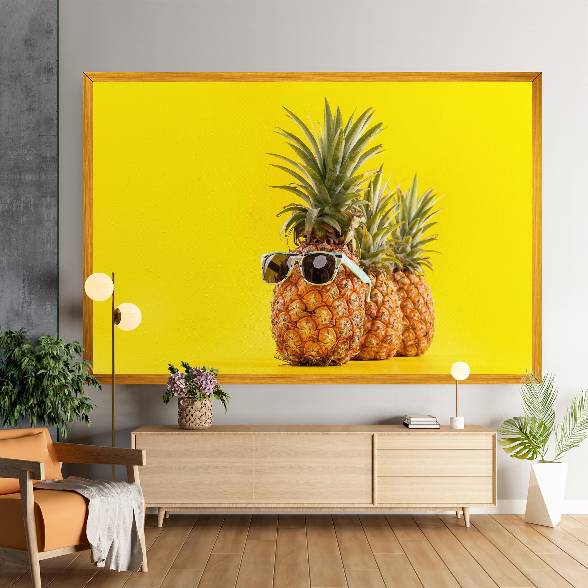 Картина на платно Pineapple Looking Up mockup 9