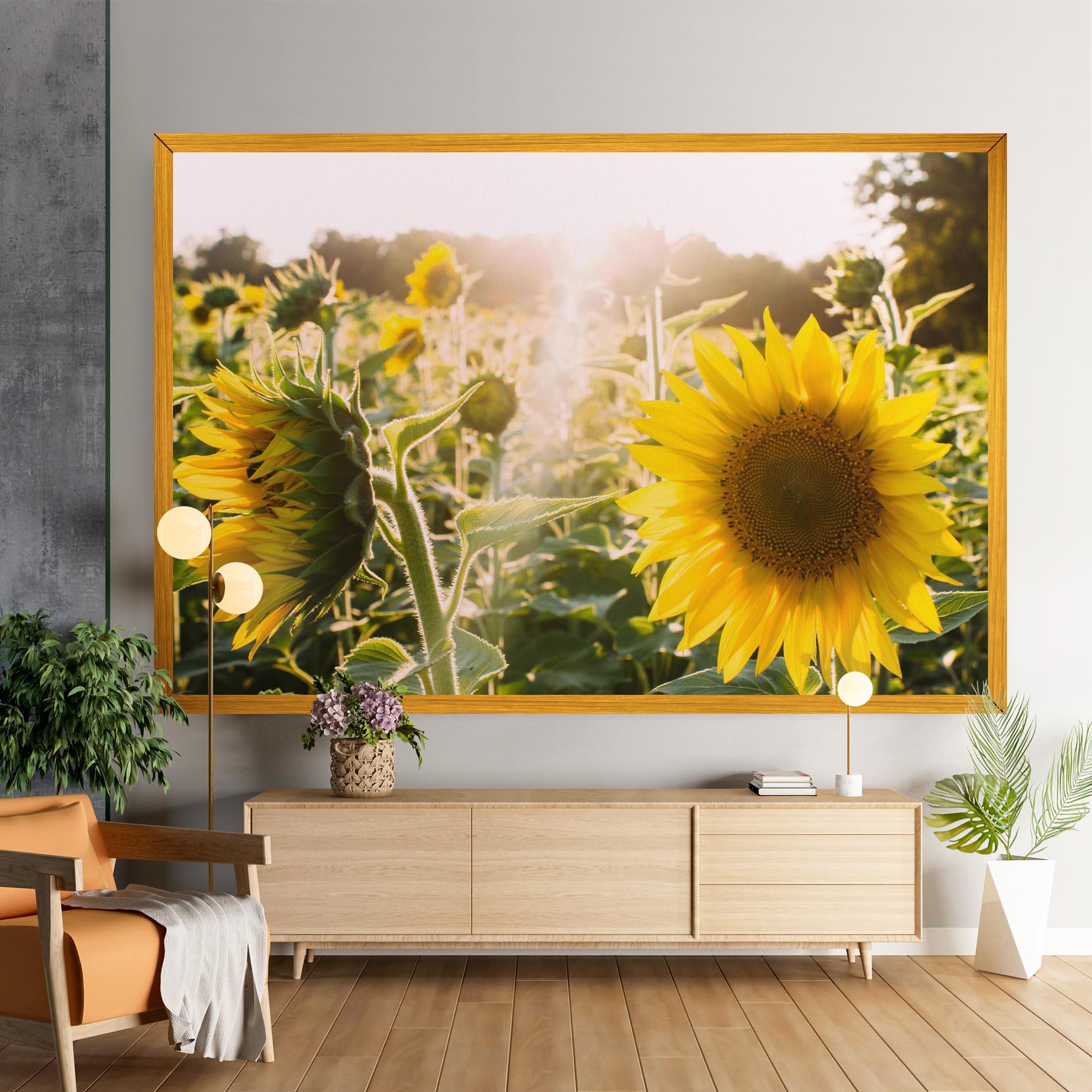 Картина на платно Yellow Sun Flower mockup 9