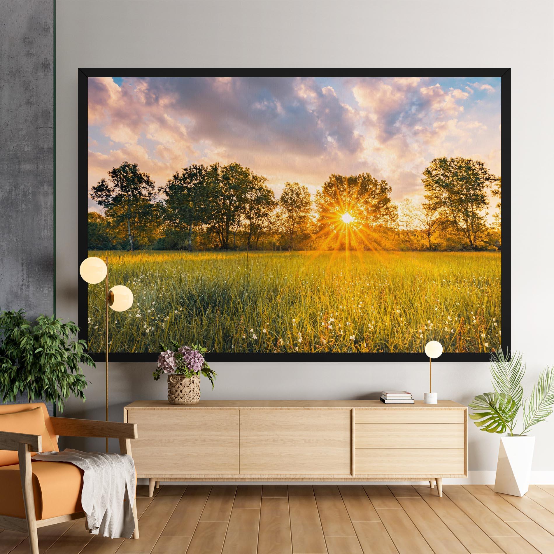 Картина на платно Blossoming Meadow mockup 9