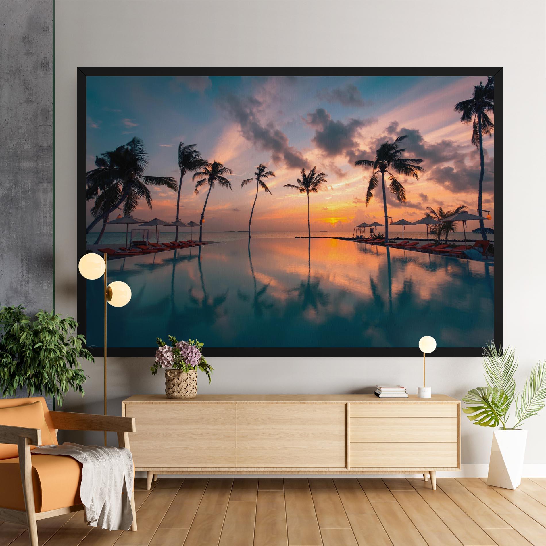 Картина на платно Tropical Beach mockup 9