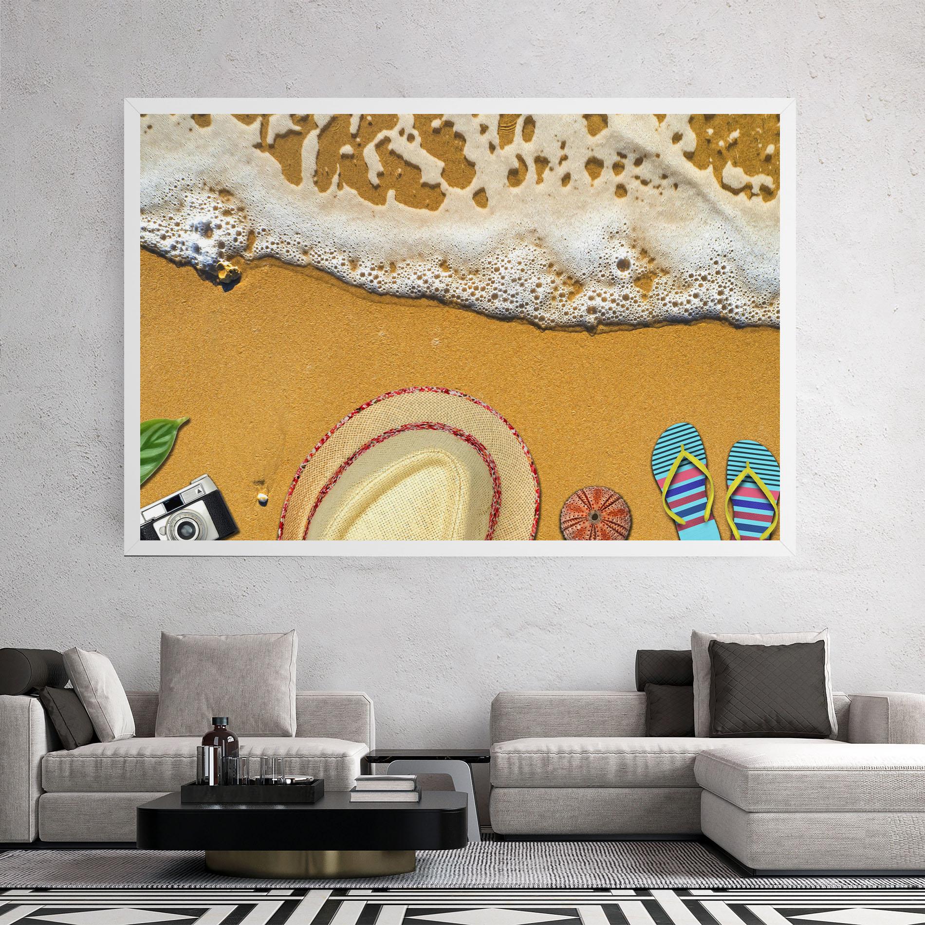 Картина на платно Beach Accessories mockup 2