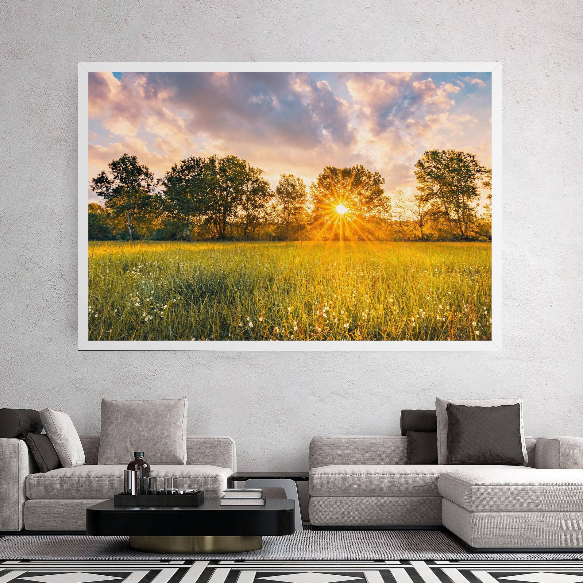 Картина на платно Blossoming Meadow mockup 2