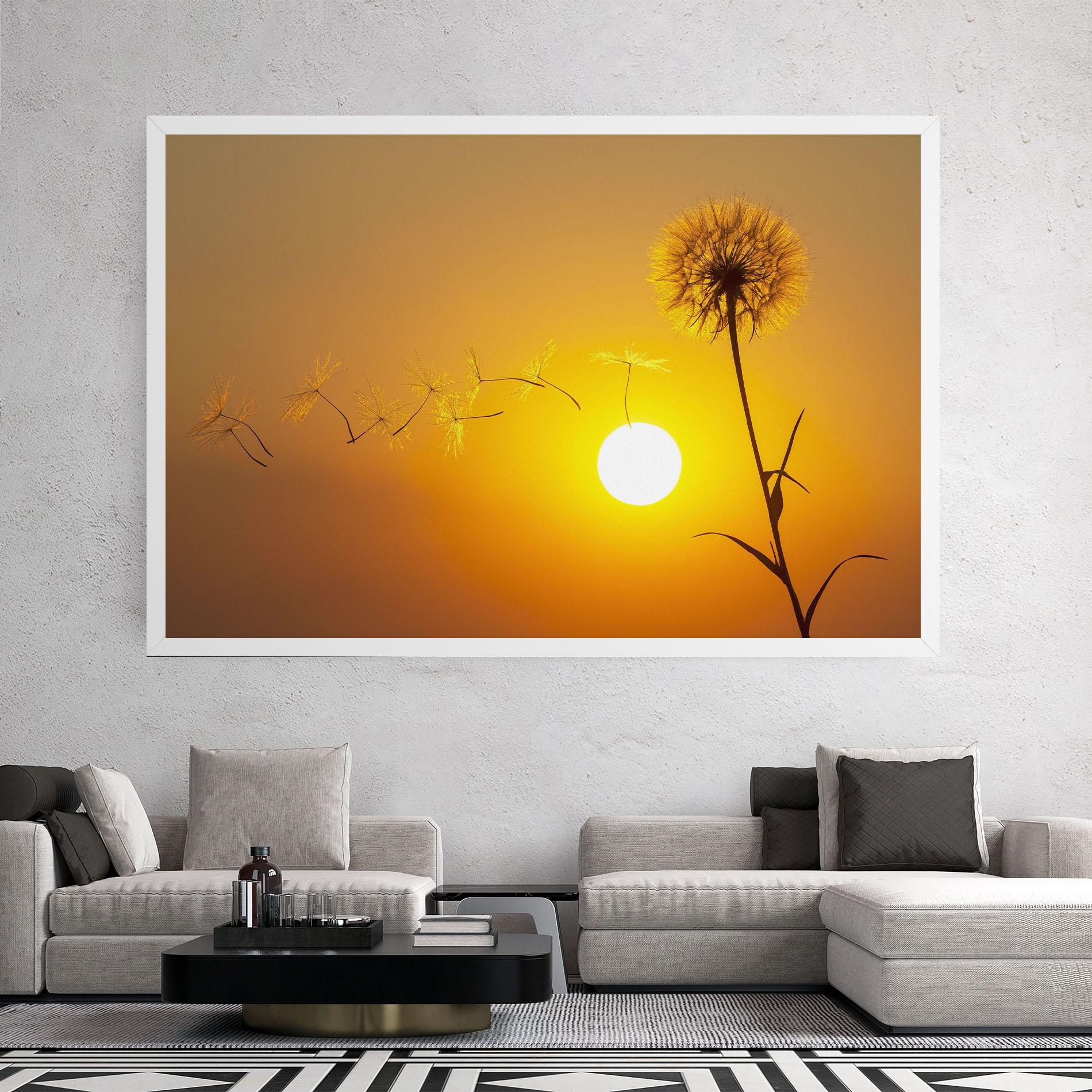 Картина на платно Summer Dandelion mockup 2