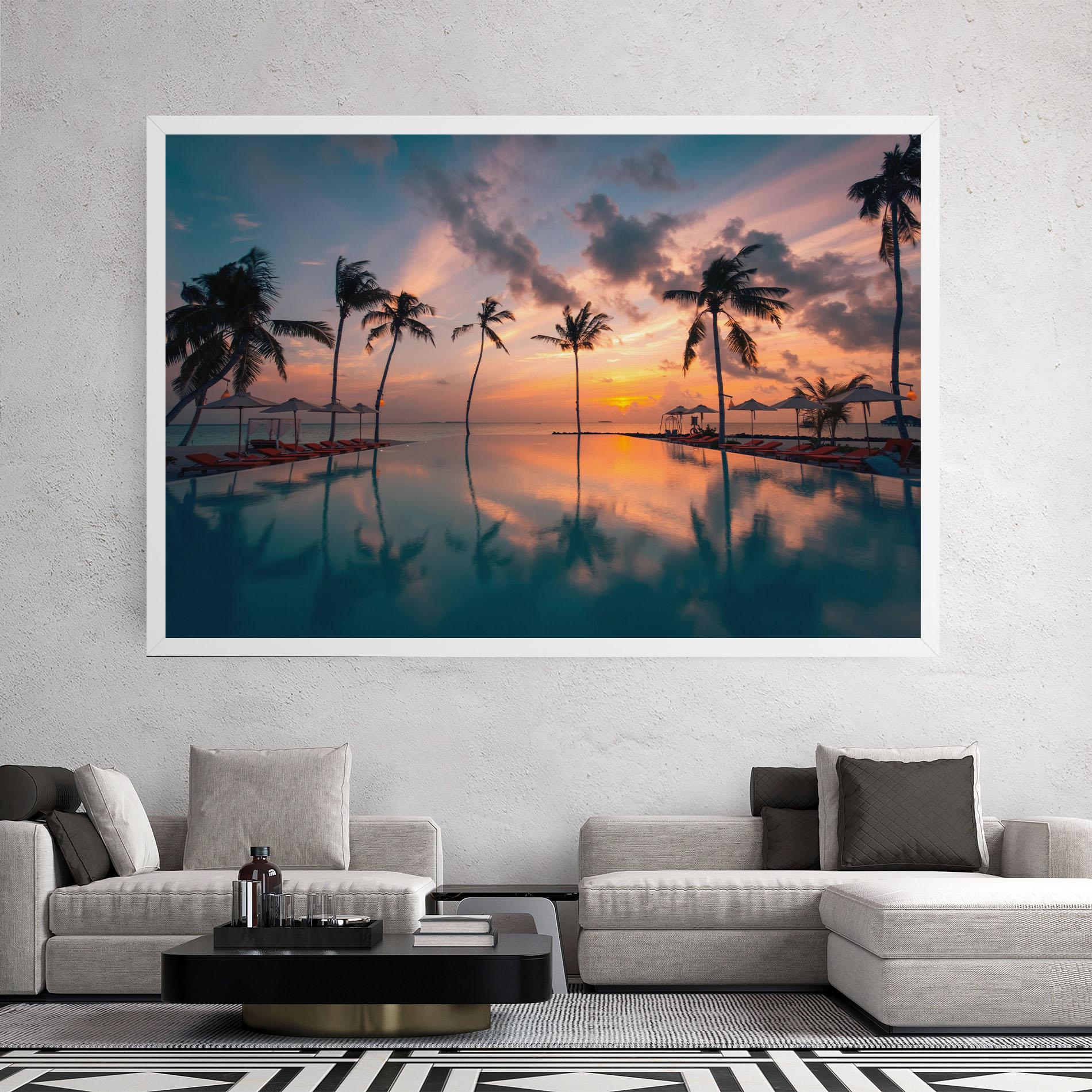Картина на платно Tropical Beach mockup 2