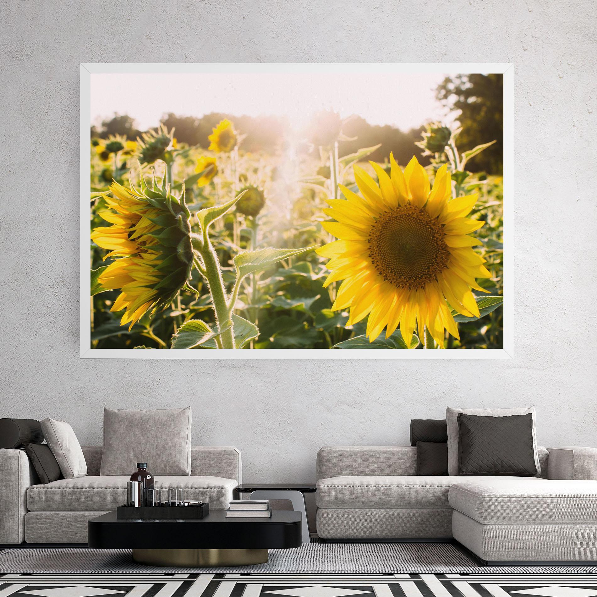 Картина на платно Yellow Sun Flower mockup 2
