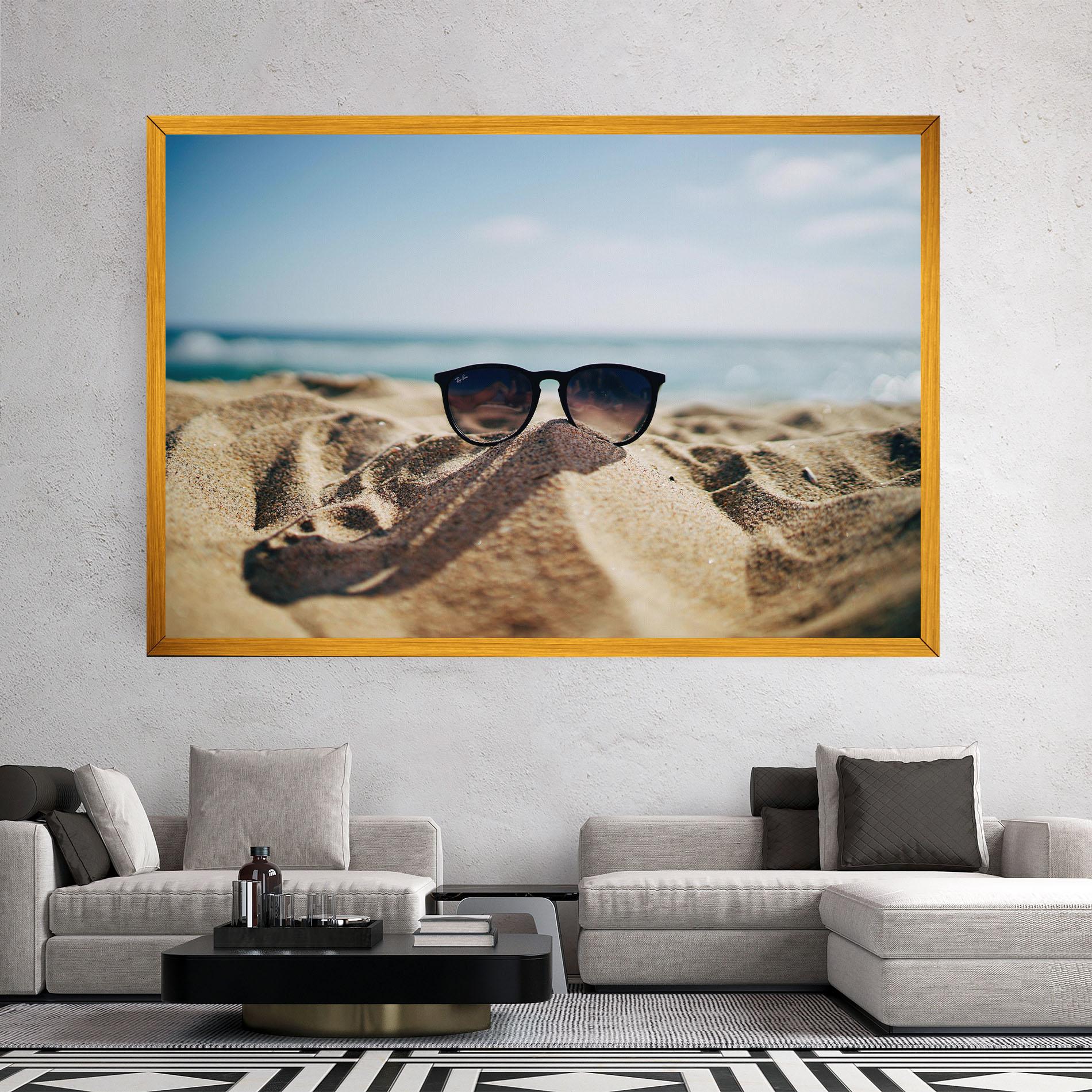 Картина на платно Sand Glasses mockup 2