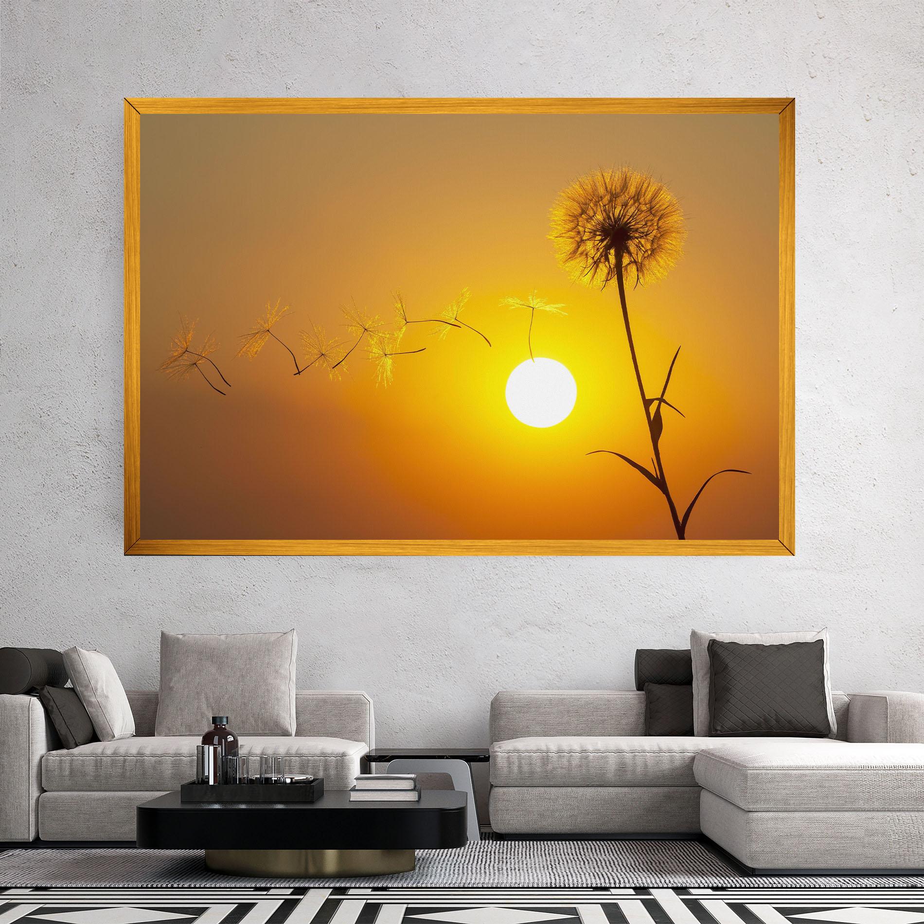 Картина на платно Summer Dandelion mockup 2